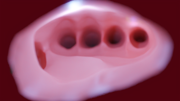 Anna Hughes, Blender Experiment #4, Digital image, 2023.