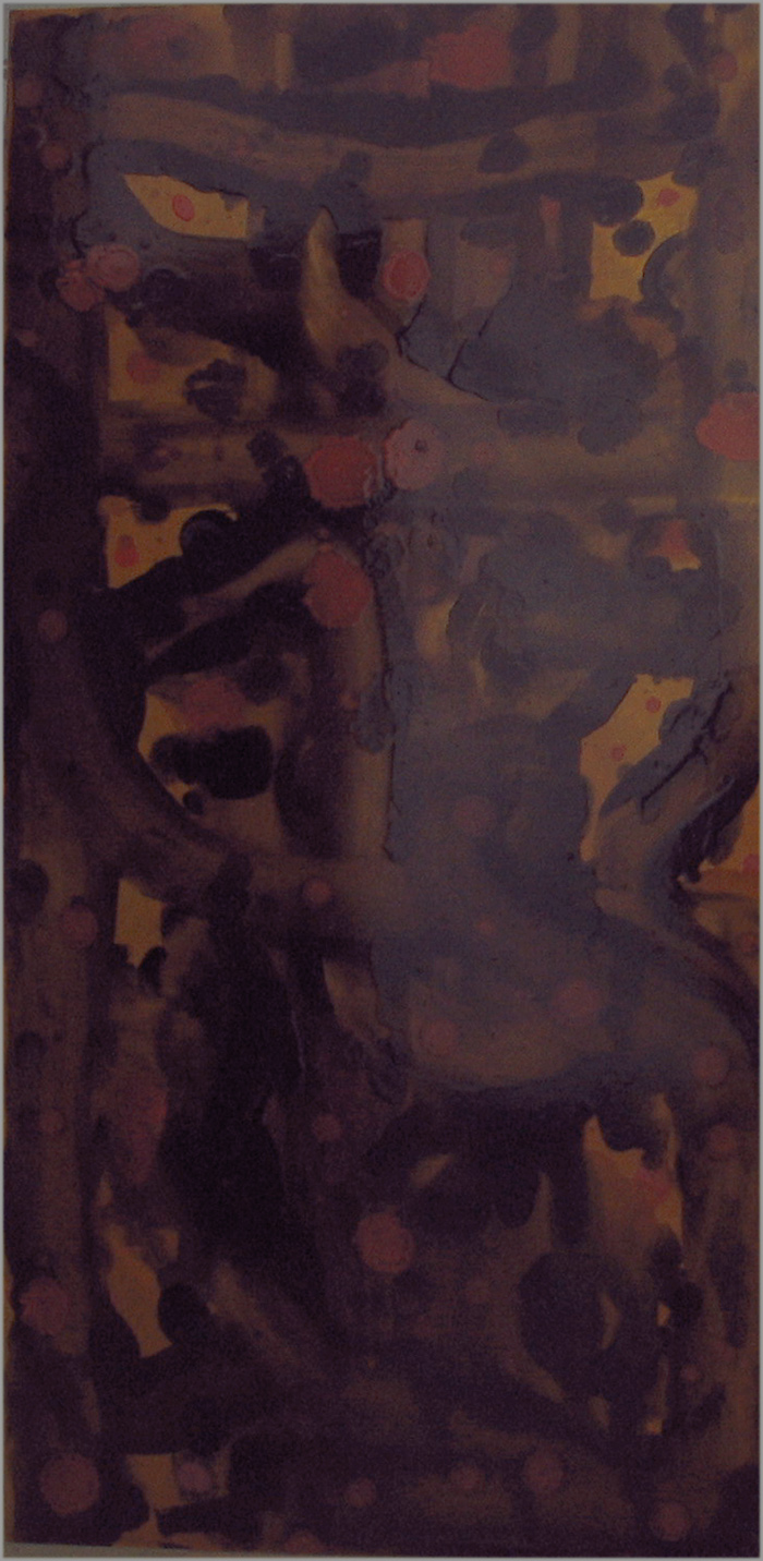 FloatLikeaButterflyStingLikeaBee #16, 2004, oil on aluminum, 32"x16