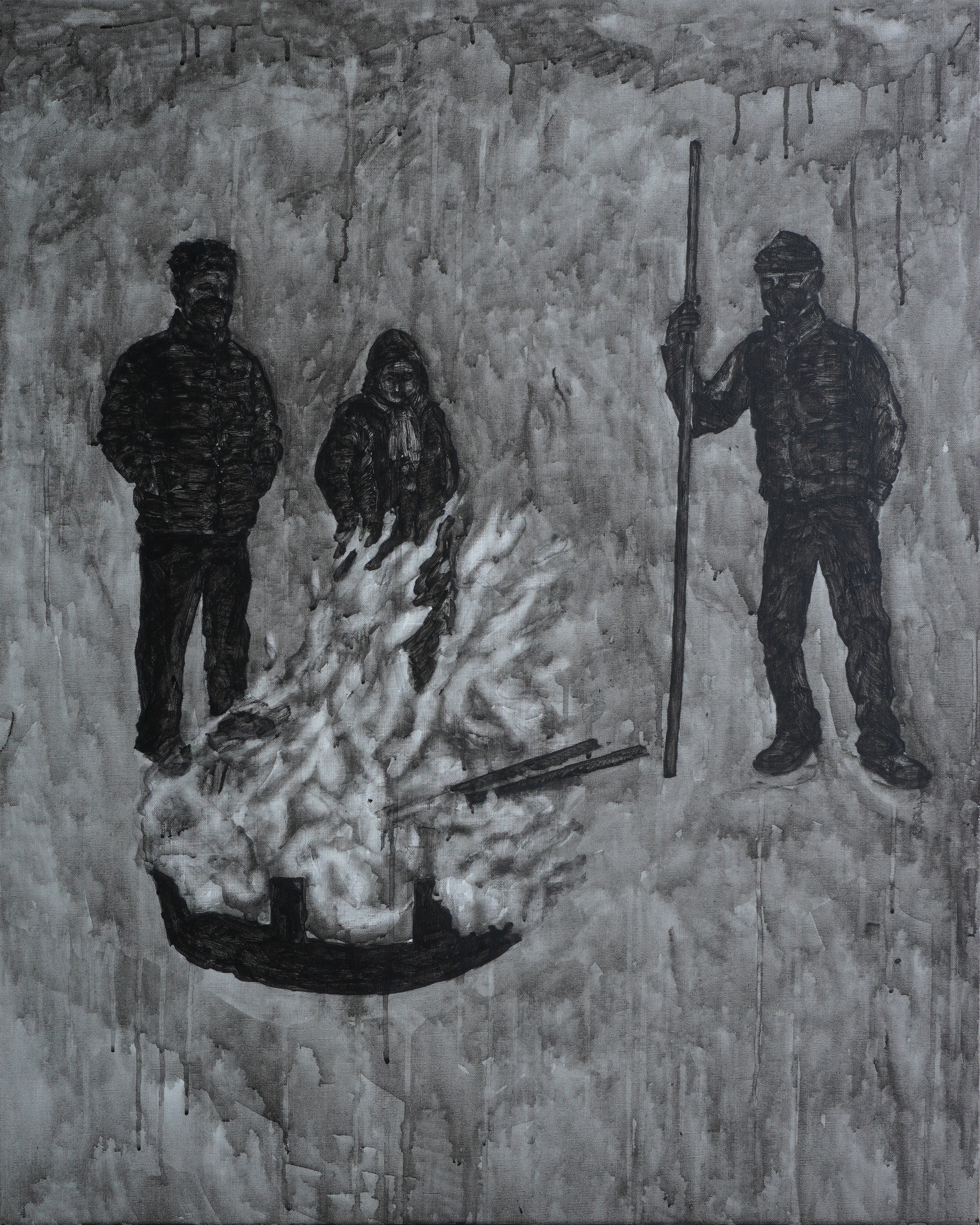 불을 만드는 사람 A fire maker_acrylic on canvas_90.9x72.7cm_2022