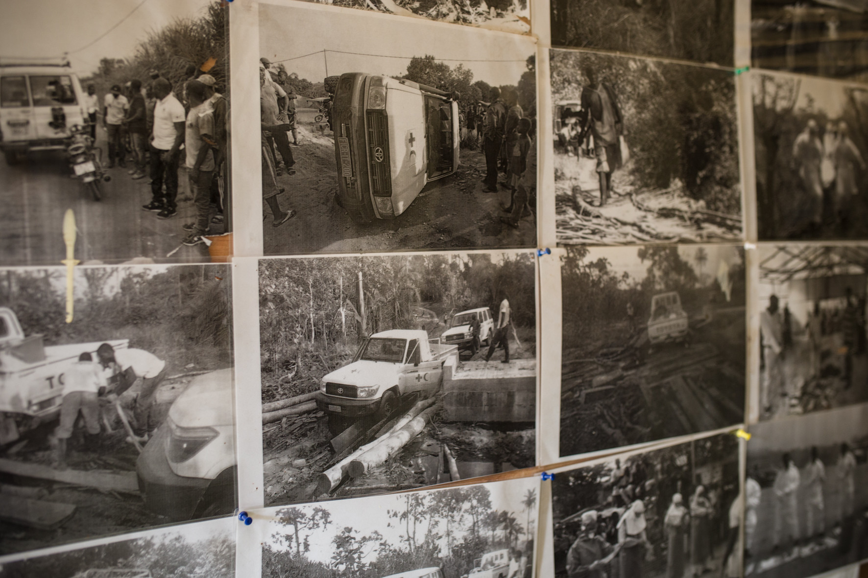  During the outbreak, many remote communities were hard to reach due to the bad condition of jungle roads. Motorbikes and boats were used to deliver help and, if nothing else worked, volunteers went by foot.