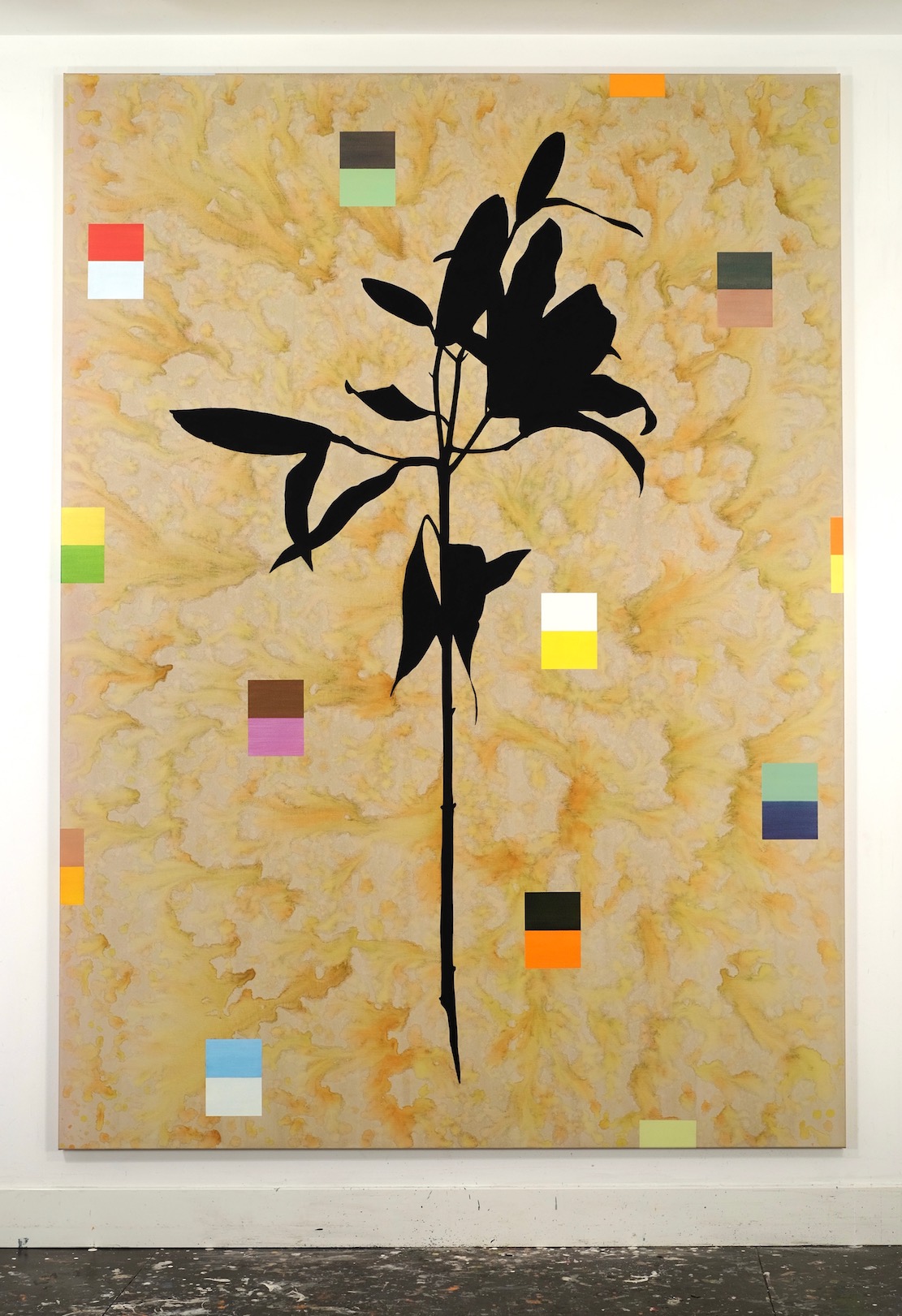 Untitled 2021, acrylic on canvas, 220 x 160 cm