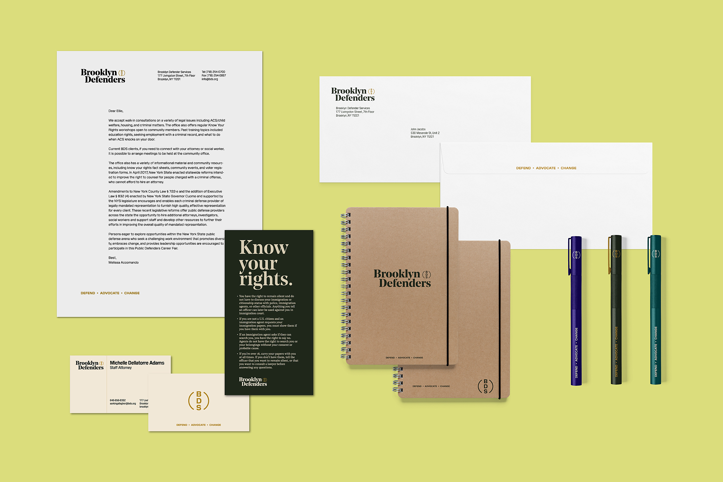 Stationary collateral for legal proceedings.
