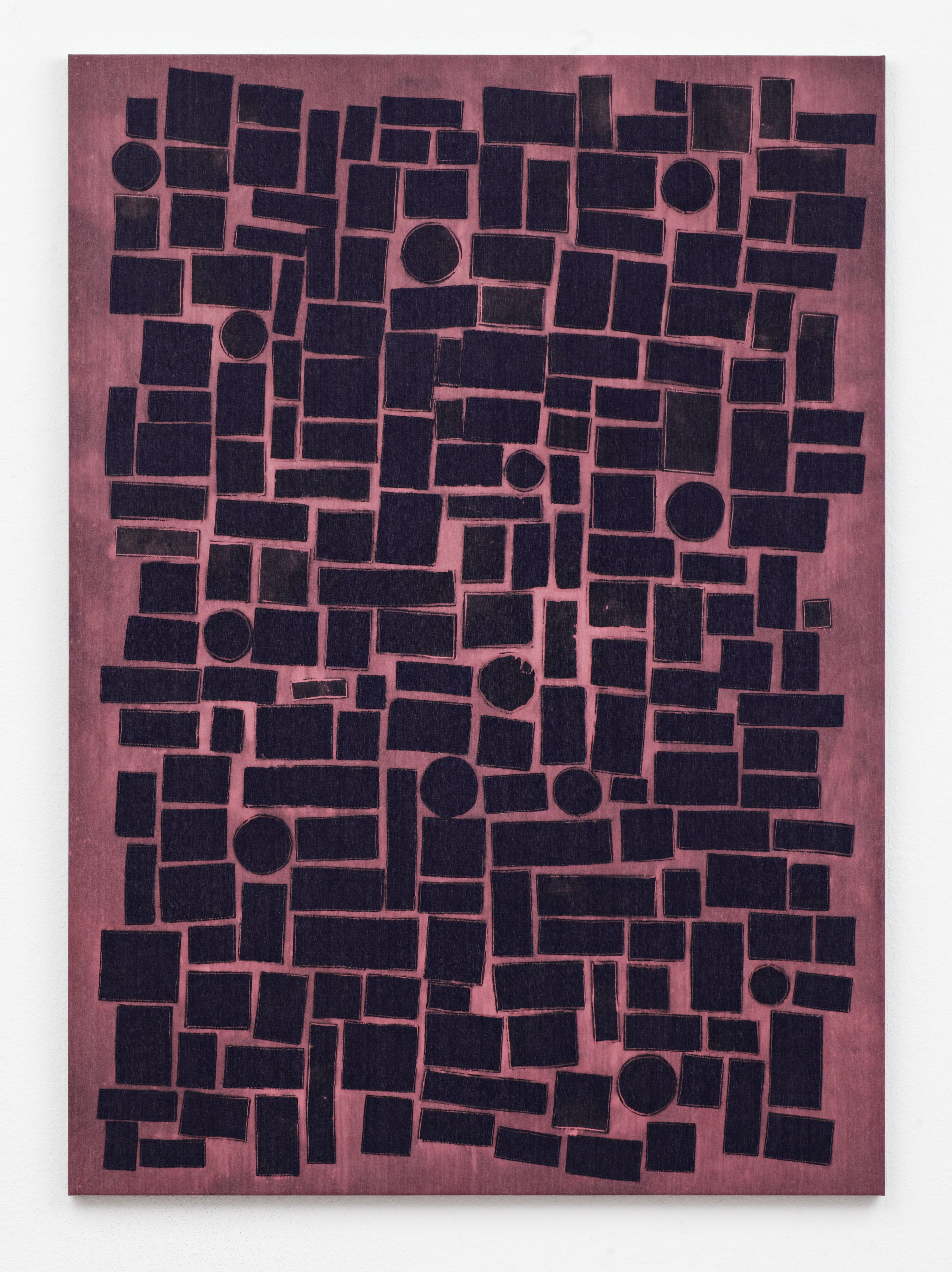 untitled, 195 x 140 cm, bleached denim, 2012