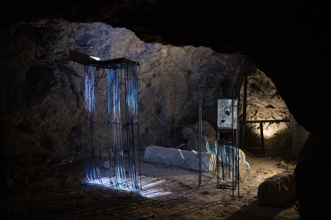 THIS COULD BE THE ANSWER, THIS MAY BE A NIGHTMARE by JAKOB KOLB at at KLANGLICHT 2024 curated by BIRGIT LILL-SCHNAB [from 20241024 to 20241026] [Photo: Tom Biela]