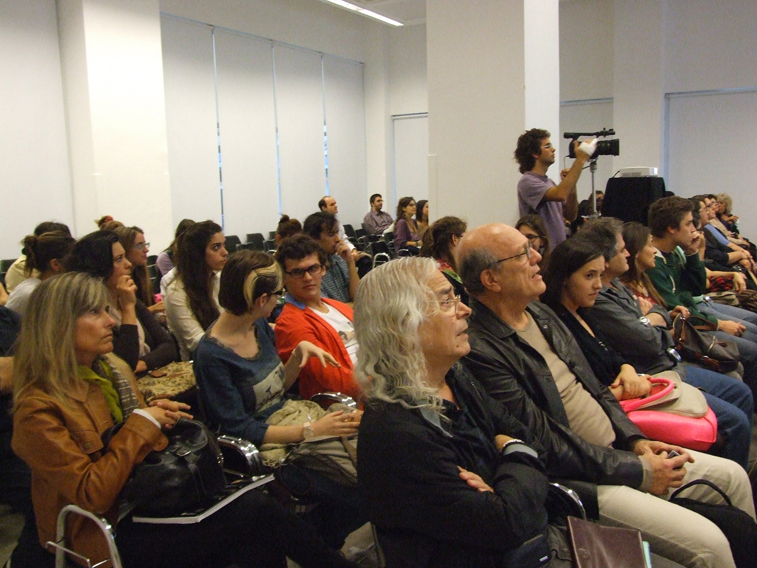Rodolfo García y Emilio del Guercio, entre el público