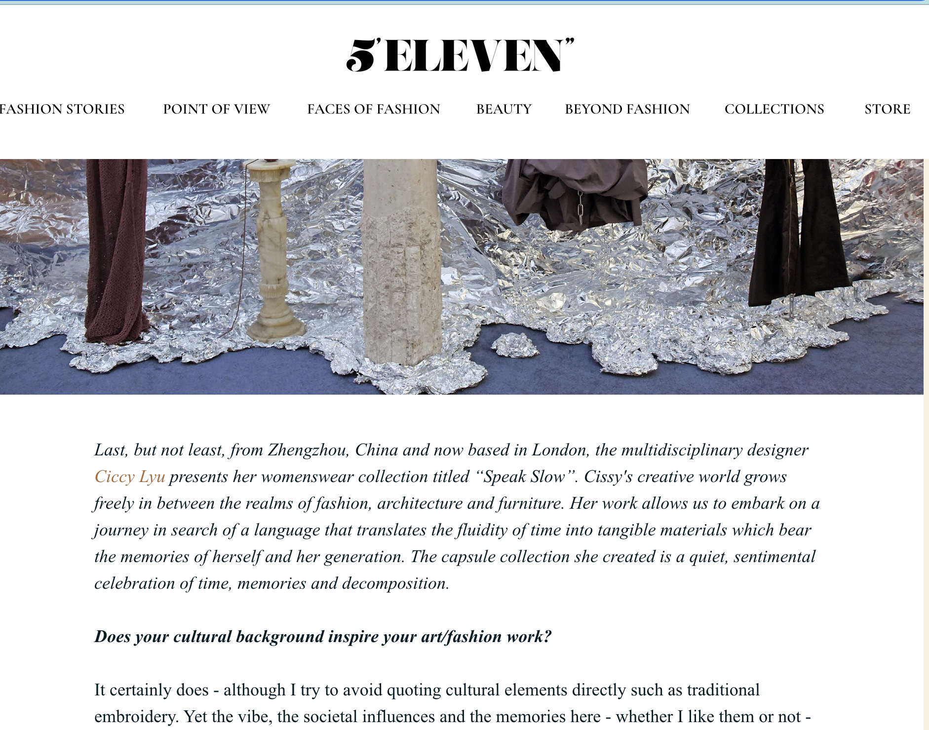 Interview with 5Eleven Magazine