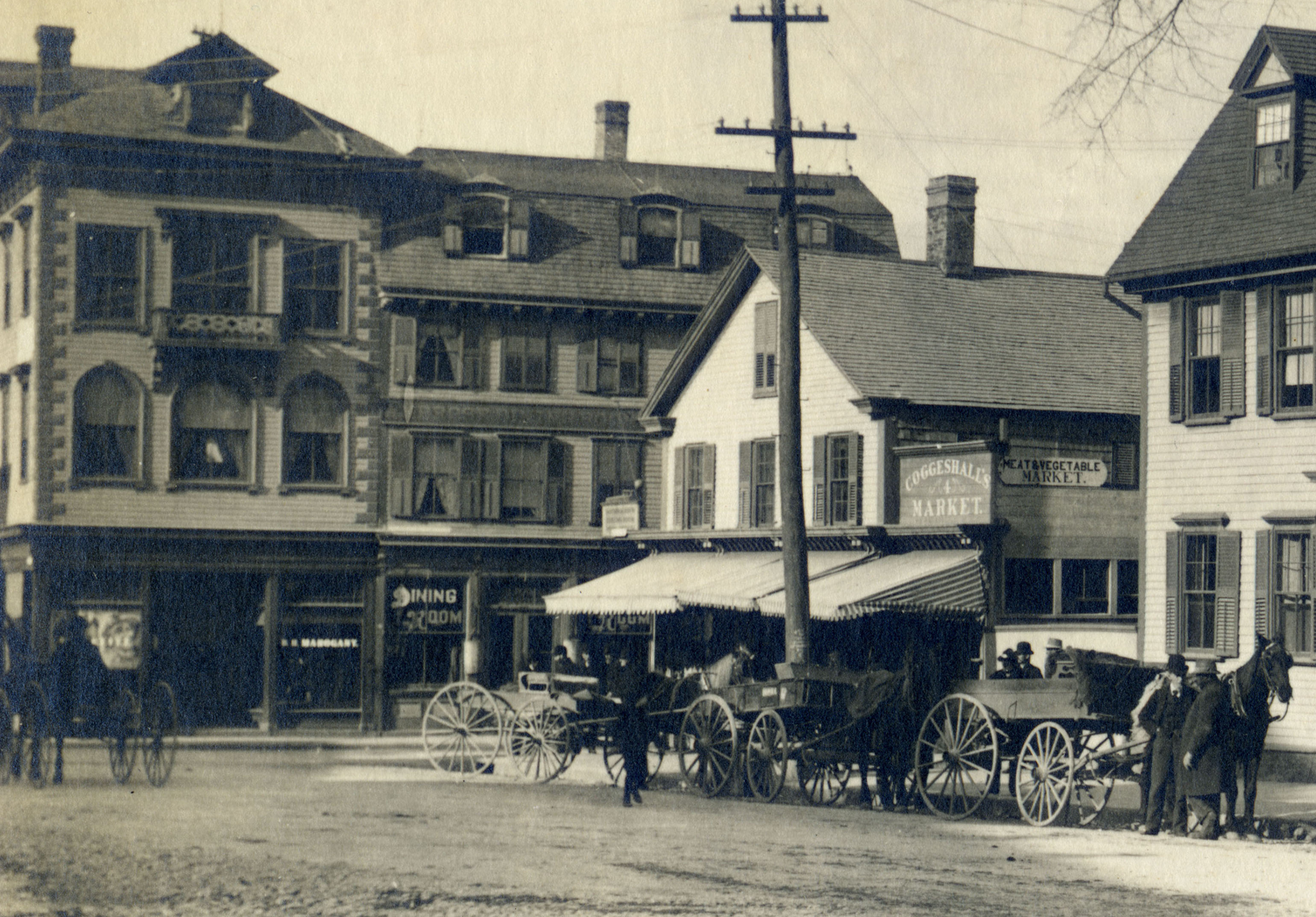 Northwest corner of Washington Square, late 19th century