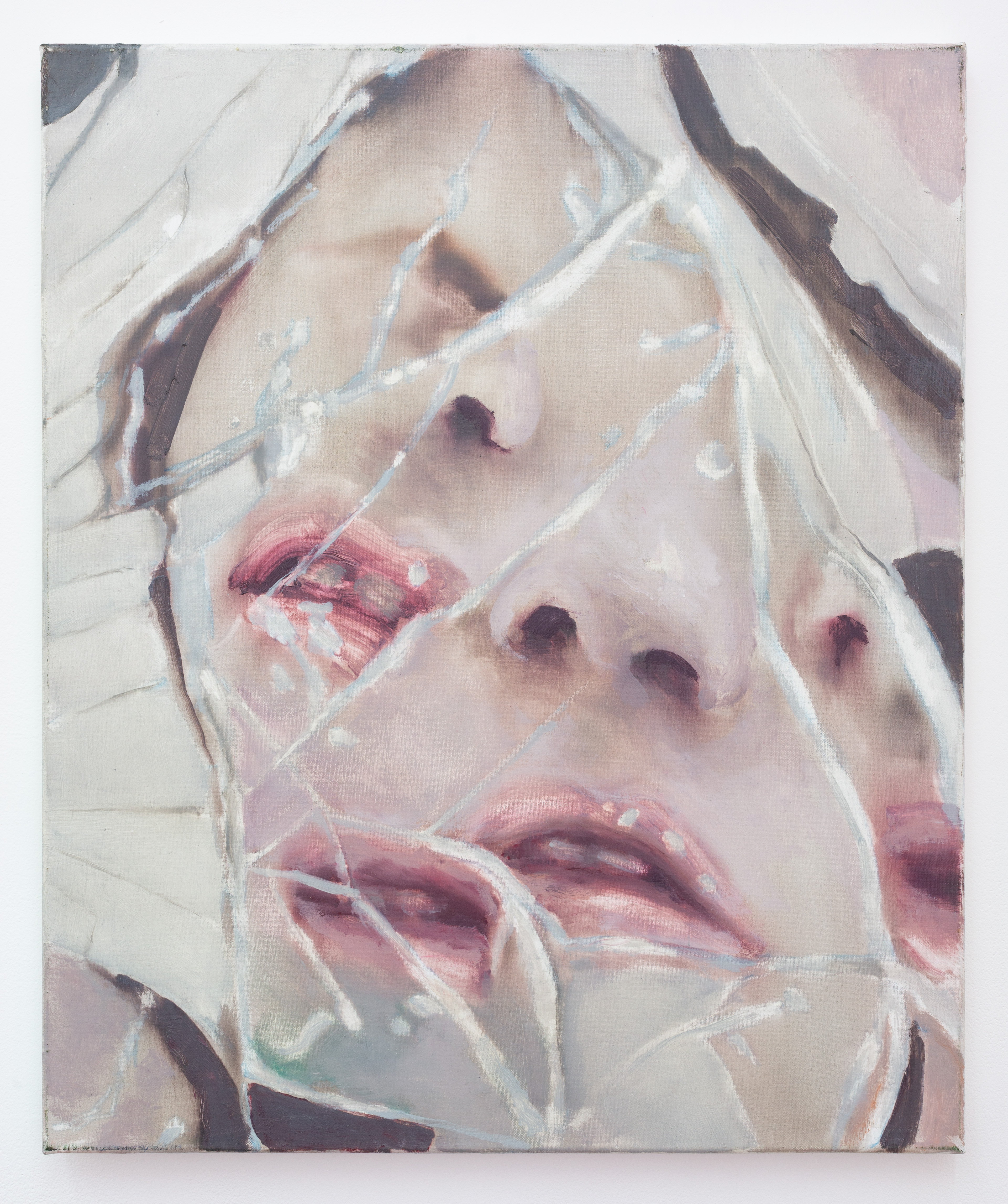 Tomas Harker, Broken Mirror, 2022, Oil on canvas, 61 x 51 cm, (TH-030222)