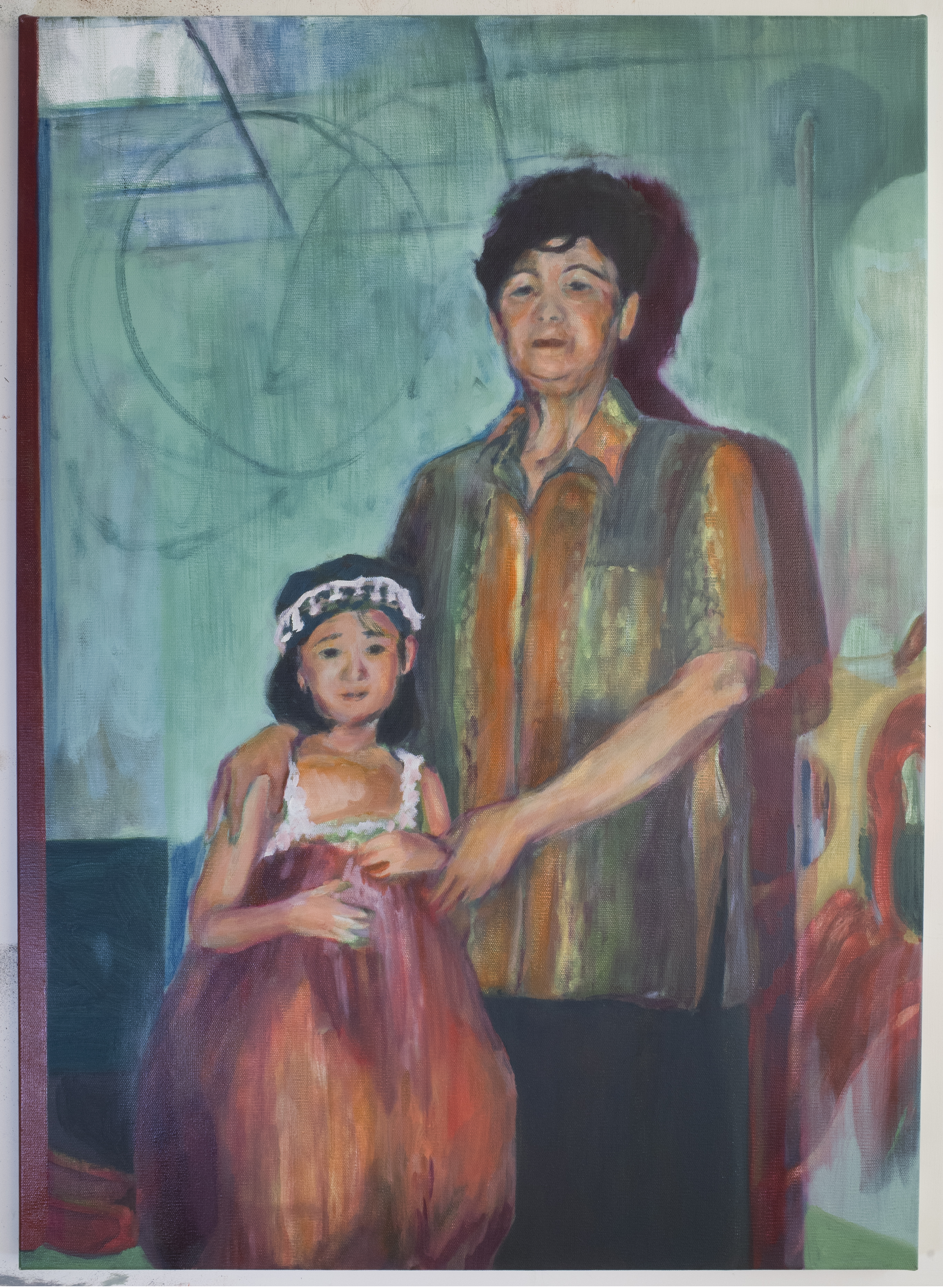 “Double portrait”, 97x70cm, oil on canvas, 2020