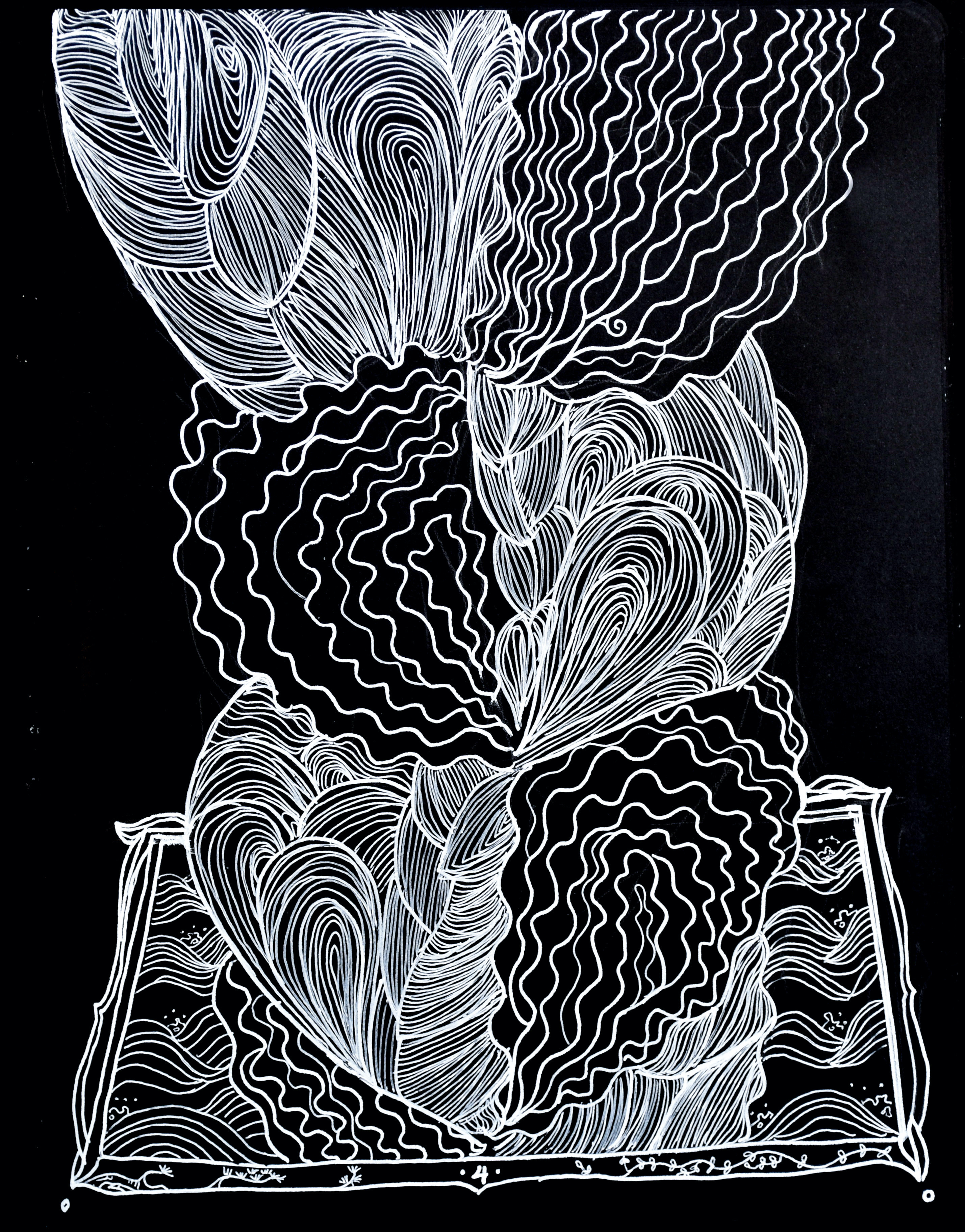 BOUND / Ink, Paper. 6x7''