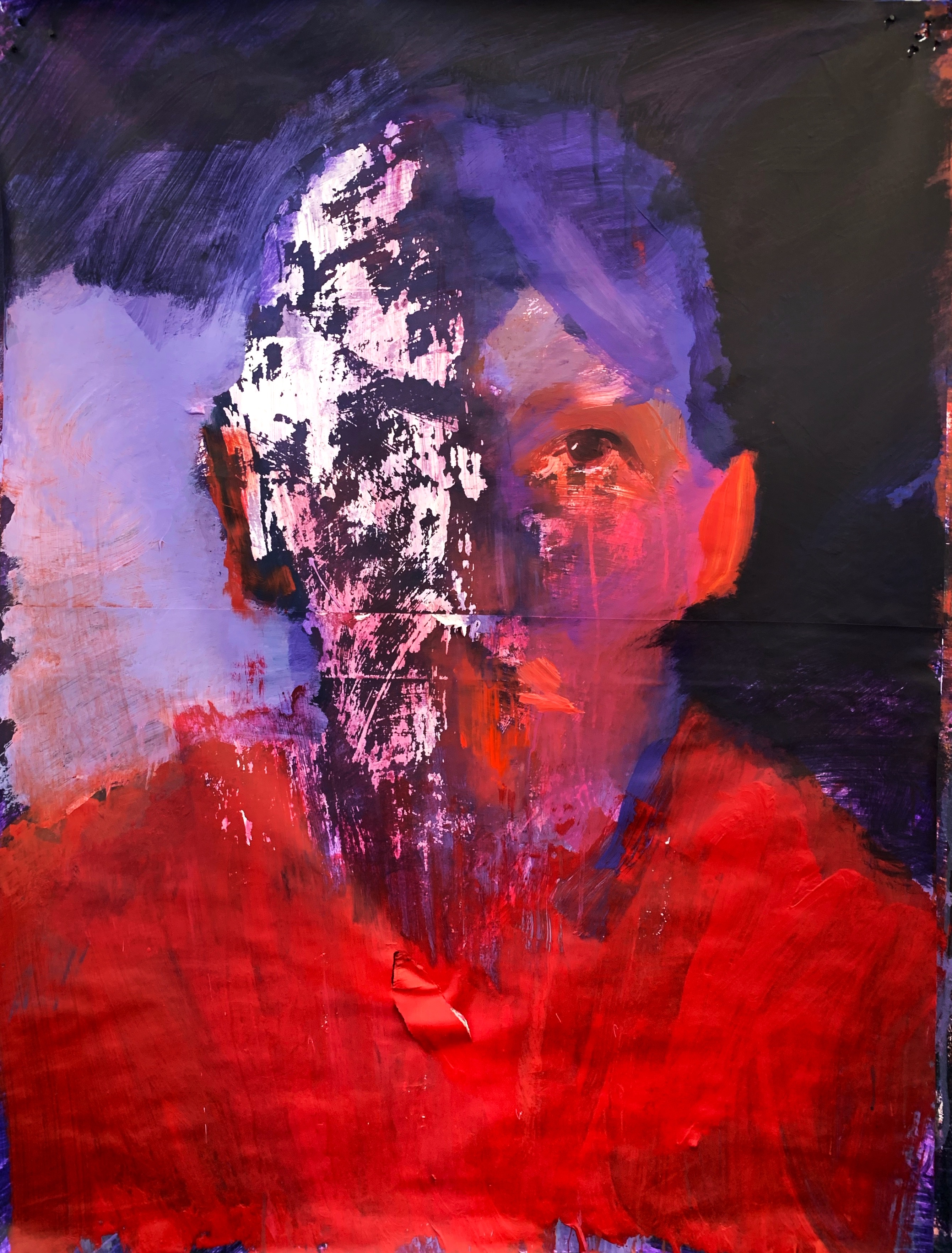 Ogród (Movie poster), 140x100 cm, acrylic on glued paper