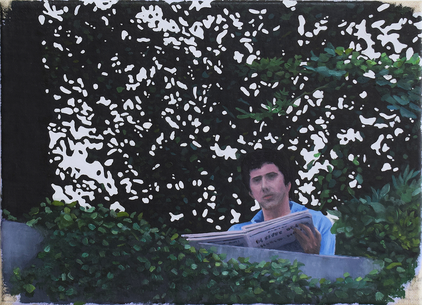 Untitled (from the series: Solitude Souvenirs) Oil on linen 3 9/10 &times; 5 9/10 in (15 x 21 cm), 2022