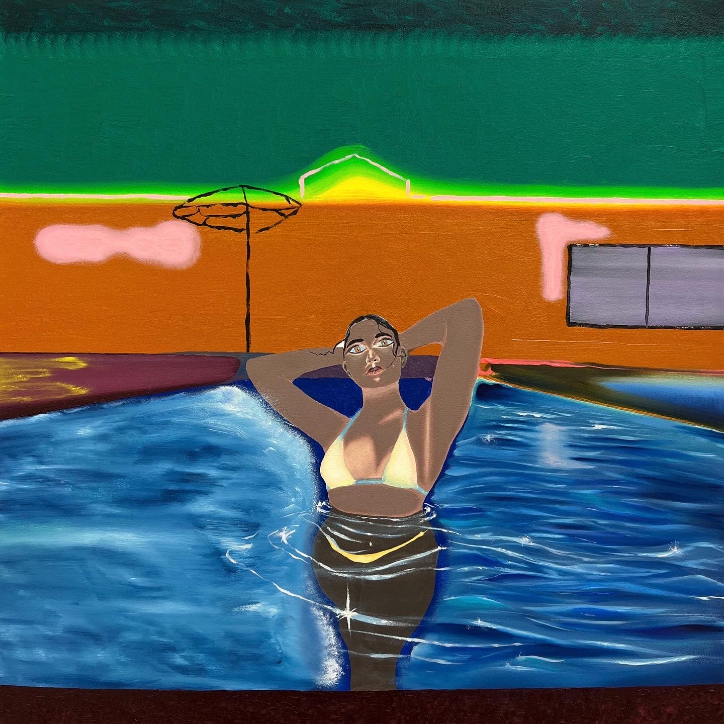 Siren, oil on canvas, 2022. 