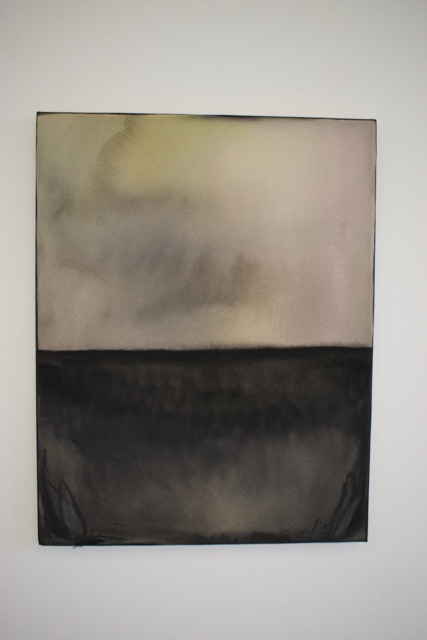 Under The Weather, 2022. Acrylic and chalk pastel on canvas