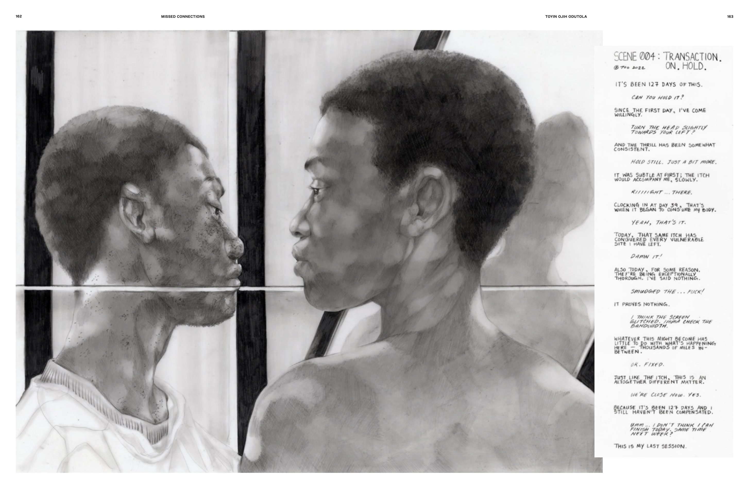Scene 004: Transaction. On. Hold. (Issue 48, 2022) Page Design: Tom Joyes