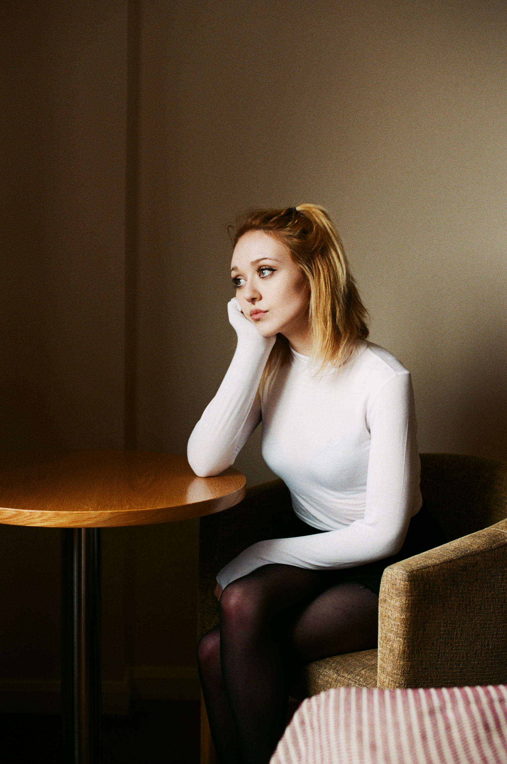 " I was looking at myself in the mirror and saying that’s not anorexic but you can't tell by the way someone looks and say that. I wish that I knew that anorexia was what you did and thought and not what you looked like because it would have saved me a year of being in bed. I suppose they’ve had me in recovery for a year and i've been willingly with it for only the past month, going fully along with it. I realised that I just need to get over my fear. One day it was like an epiphany, I just looked at my reflection and I was like I actually don’t care what I look like as long as I can go out without collapsing, I think thats what made me realise that nothing matters..  and that’s when I realised I need to get over it." - Eleanor