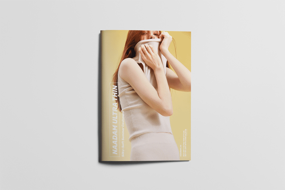 Our Spring/Summer campaign, Naadam Ultra-Thin; A tounge in cheek approach to changing the preception of cashmere as an all-season material.