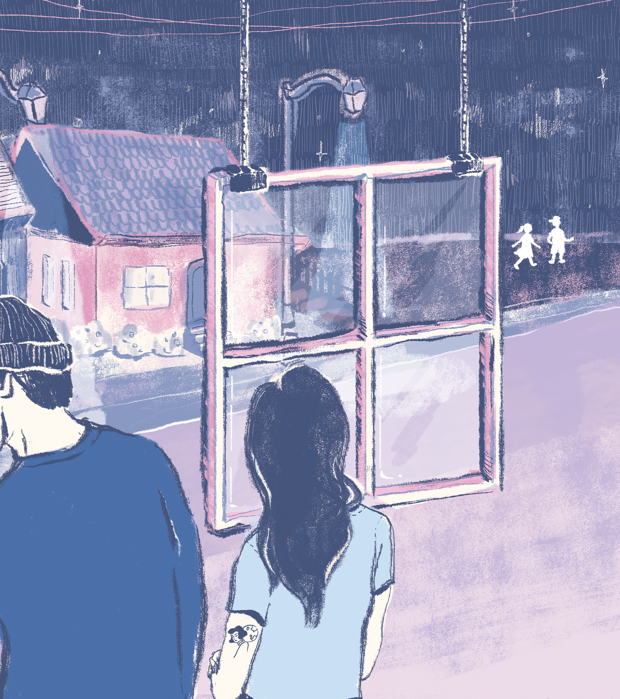 "A letter to the places where you knew me," for Bestfriend (digital illustration)