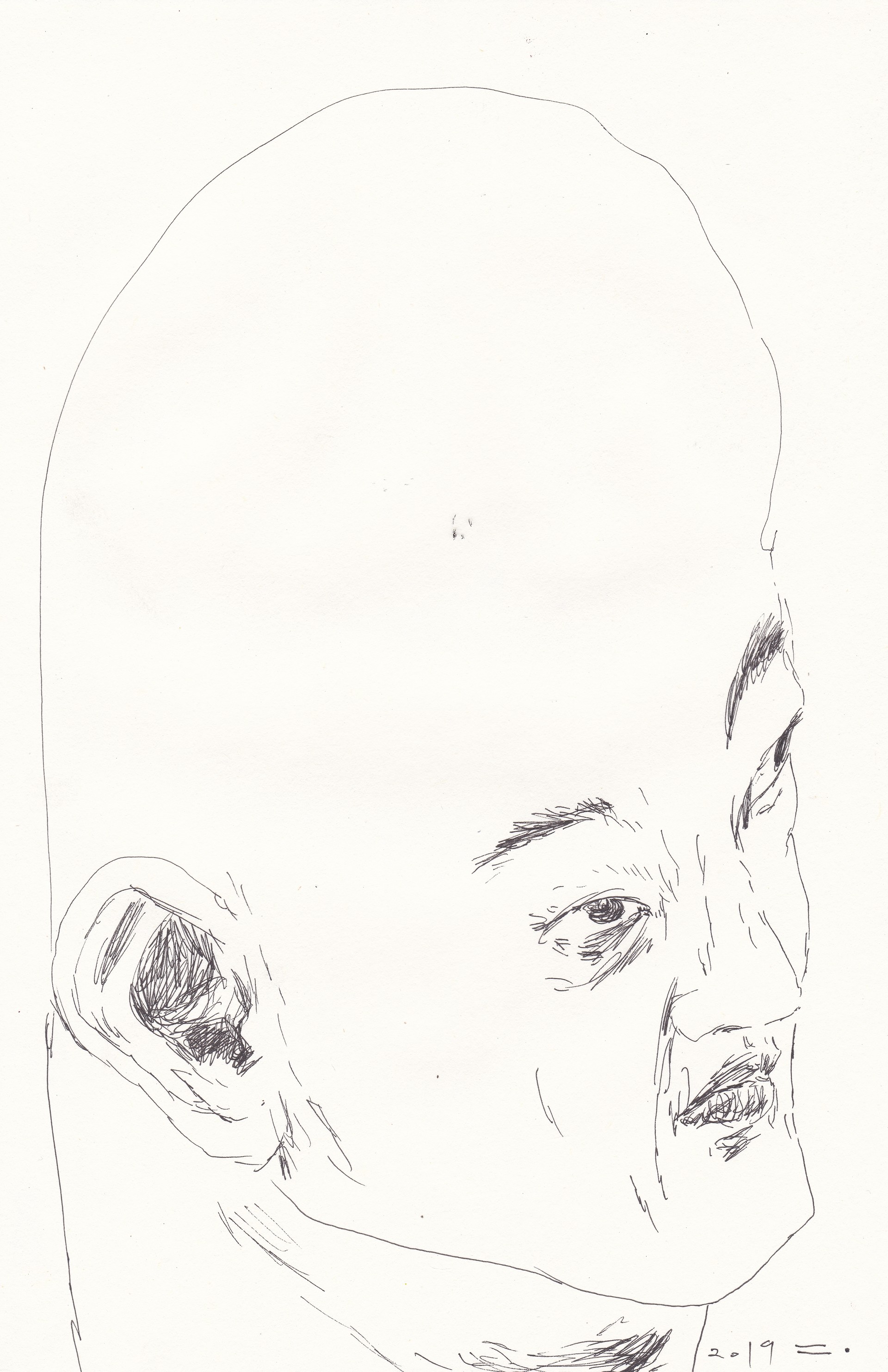 I need nothing, 2019, pen on paper, 29.7*21(cm)