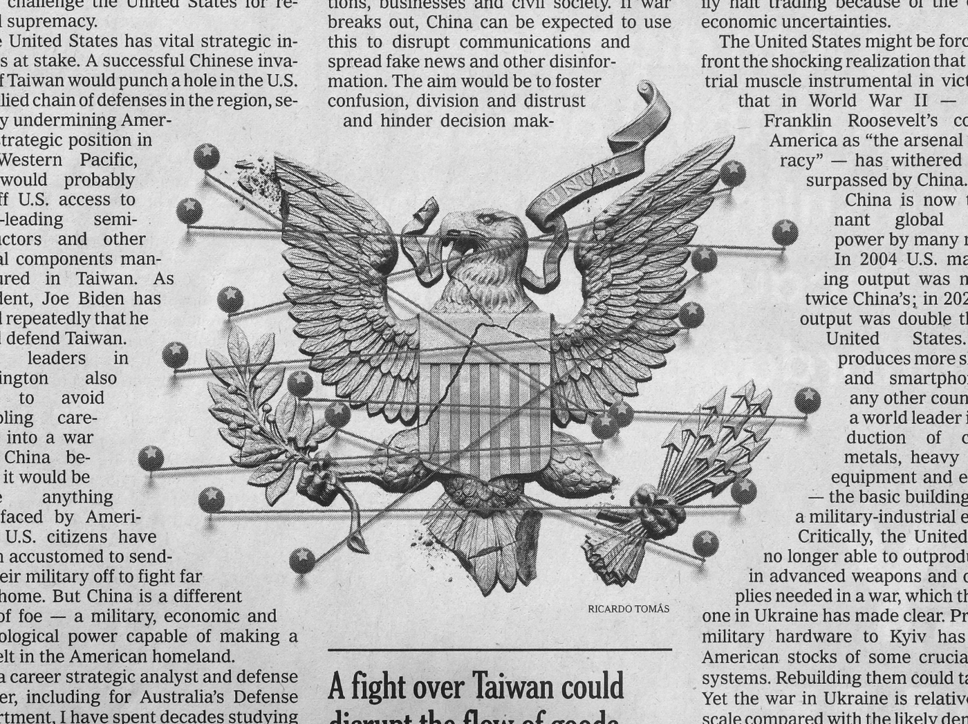 27/02/2023 The New York Times - The Havoc That War With China Could Wreak / AD: Damien Saatdjian