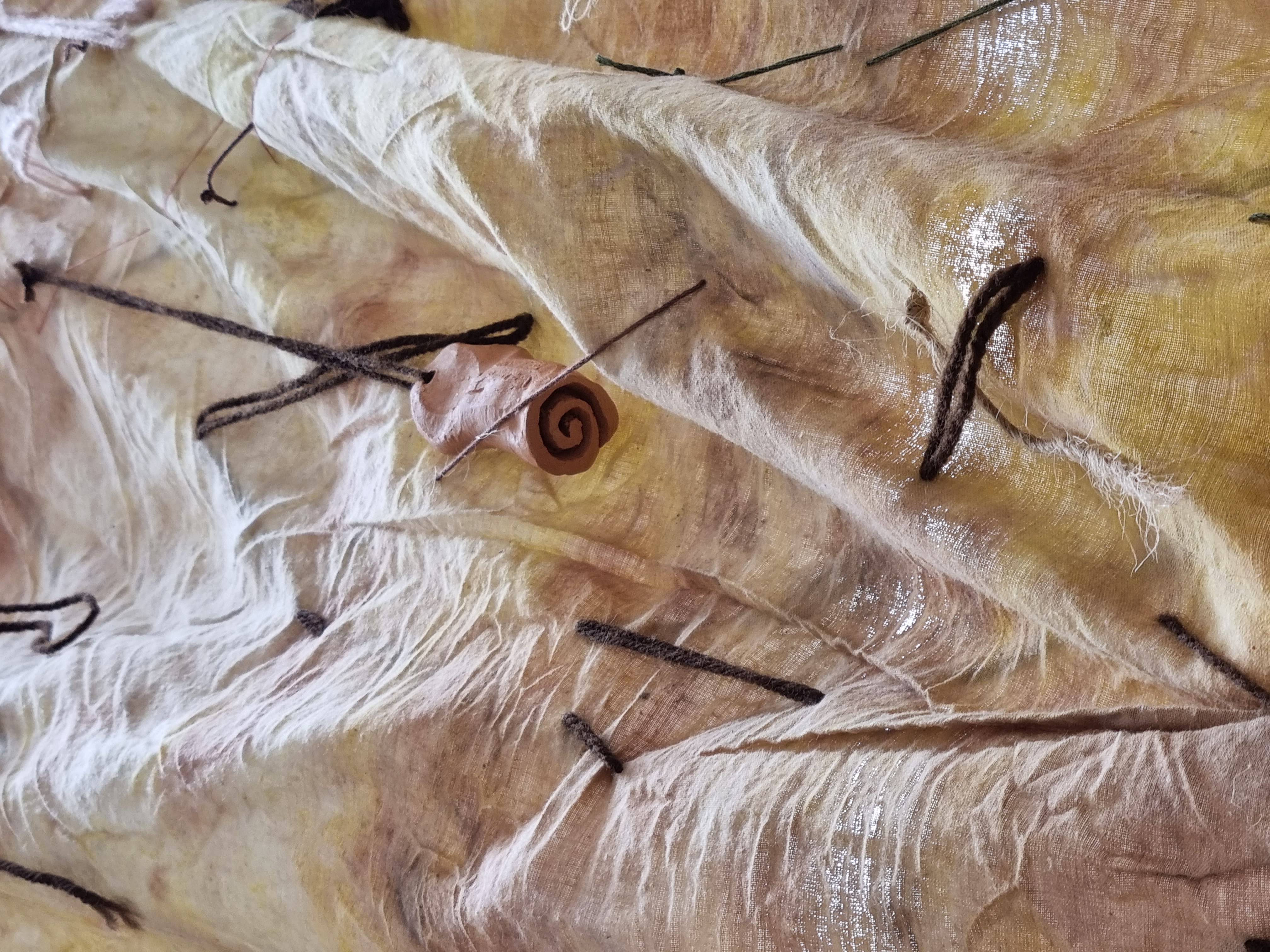 Close up of 'Blanket', WIP I with School of the Damned, Birmingham School of Art, 2022