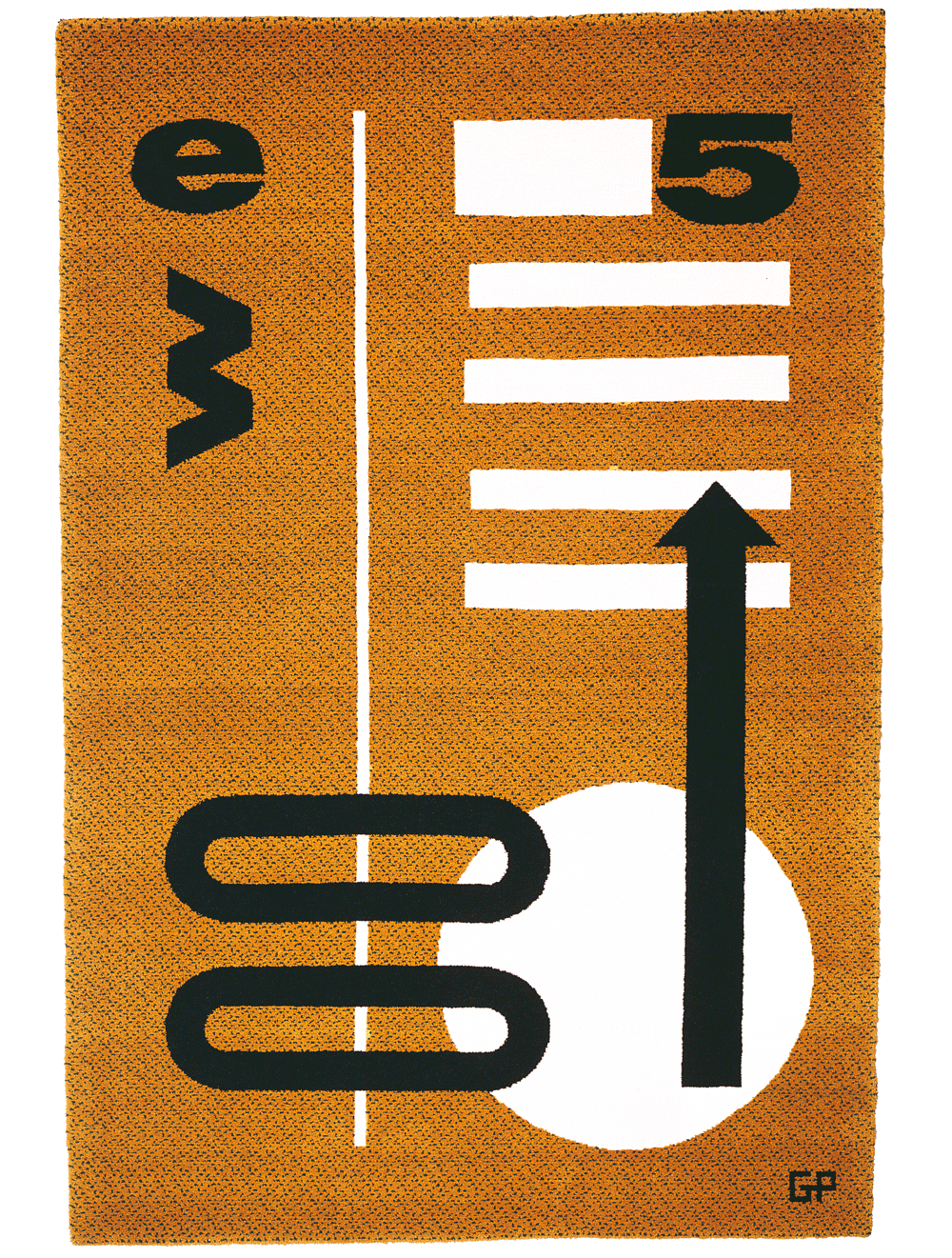 Heroes of Typography, 1993. Hand-knotted carpet, 100% Australian wool, 200x250 cm.