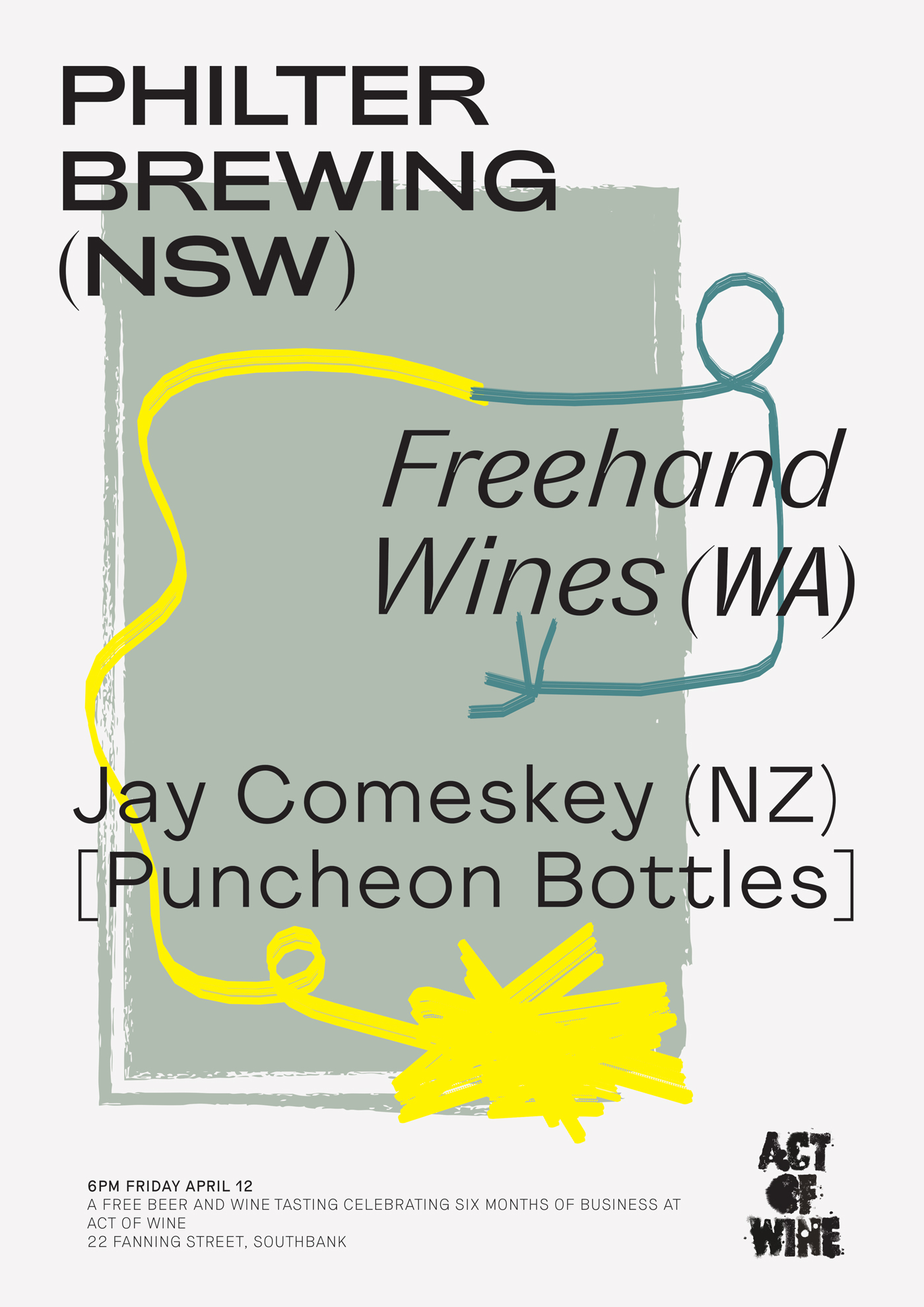 Act Of Wine Philter Simon Jones Graphic Designer