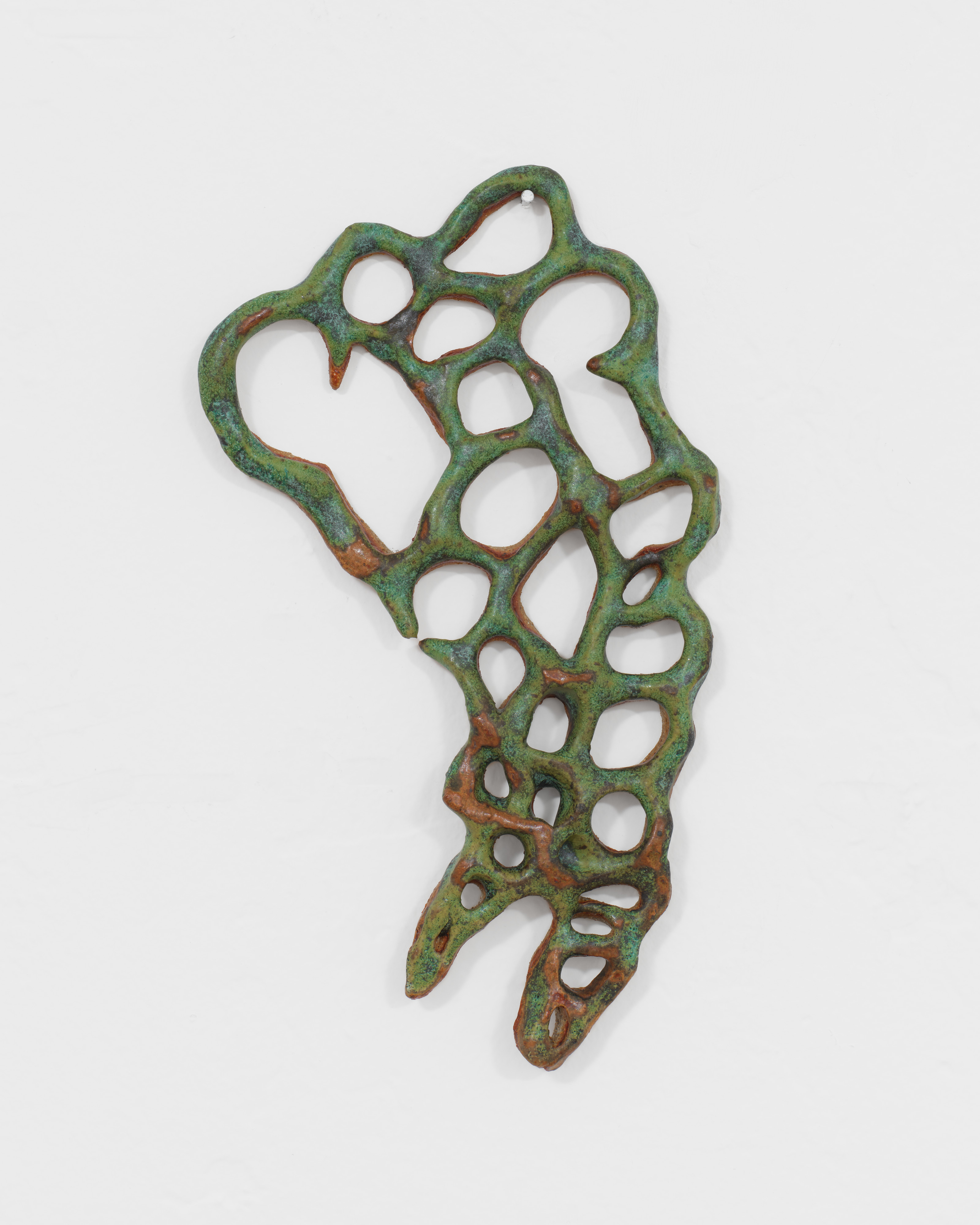 Lace Lichen, glazed ceramic, 2025