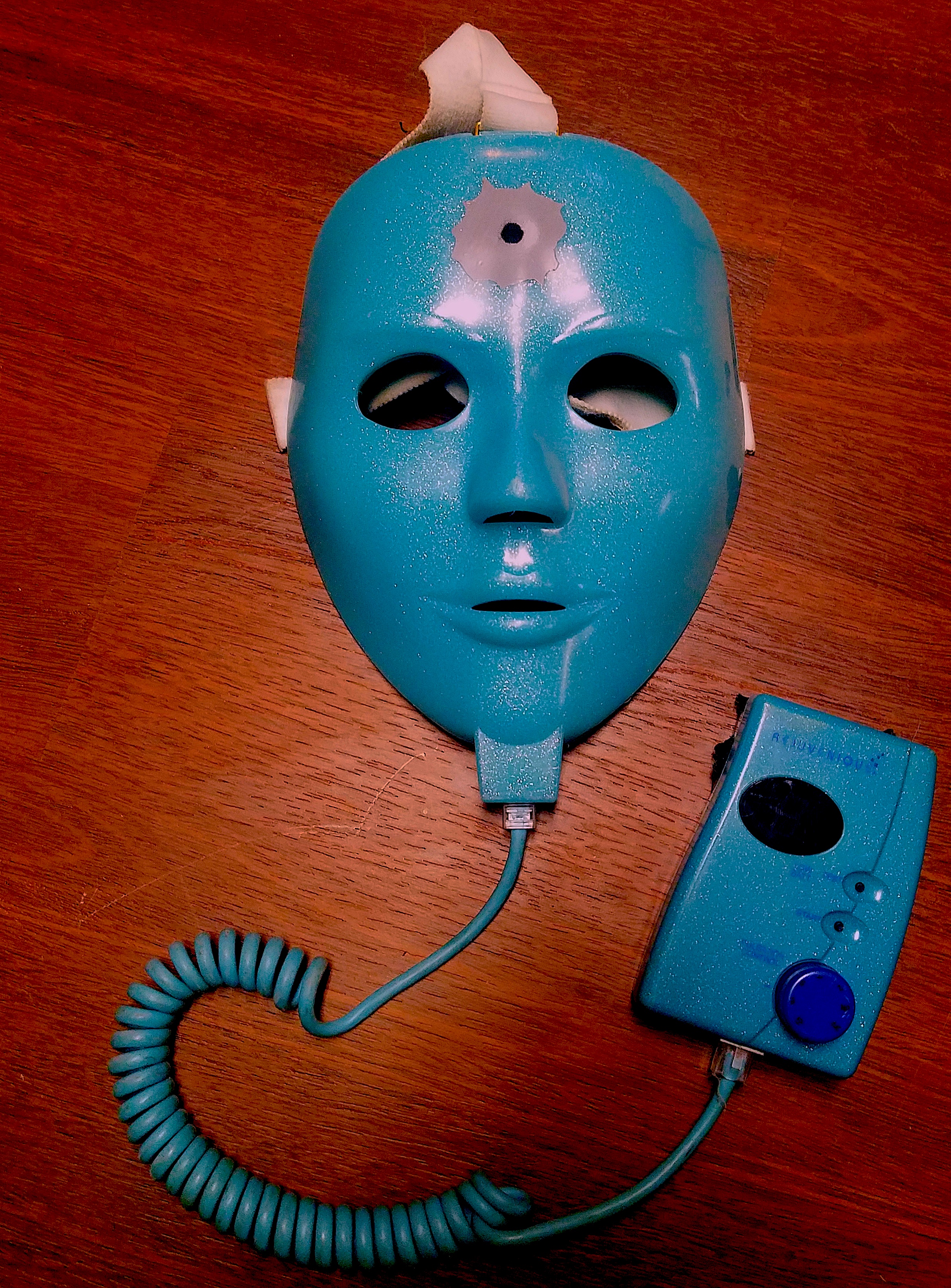 Trip Metal mask sent to me by OG Lansing Skate Legend "Skater Dave" 2015, amplifies and reverses facial expressions 