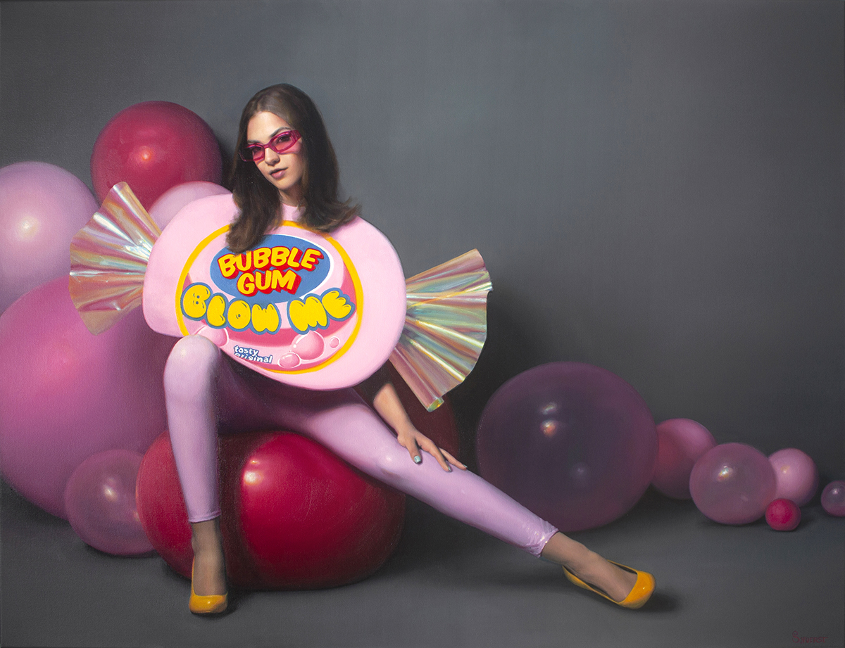 'Blow Me'. Oil on canvas