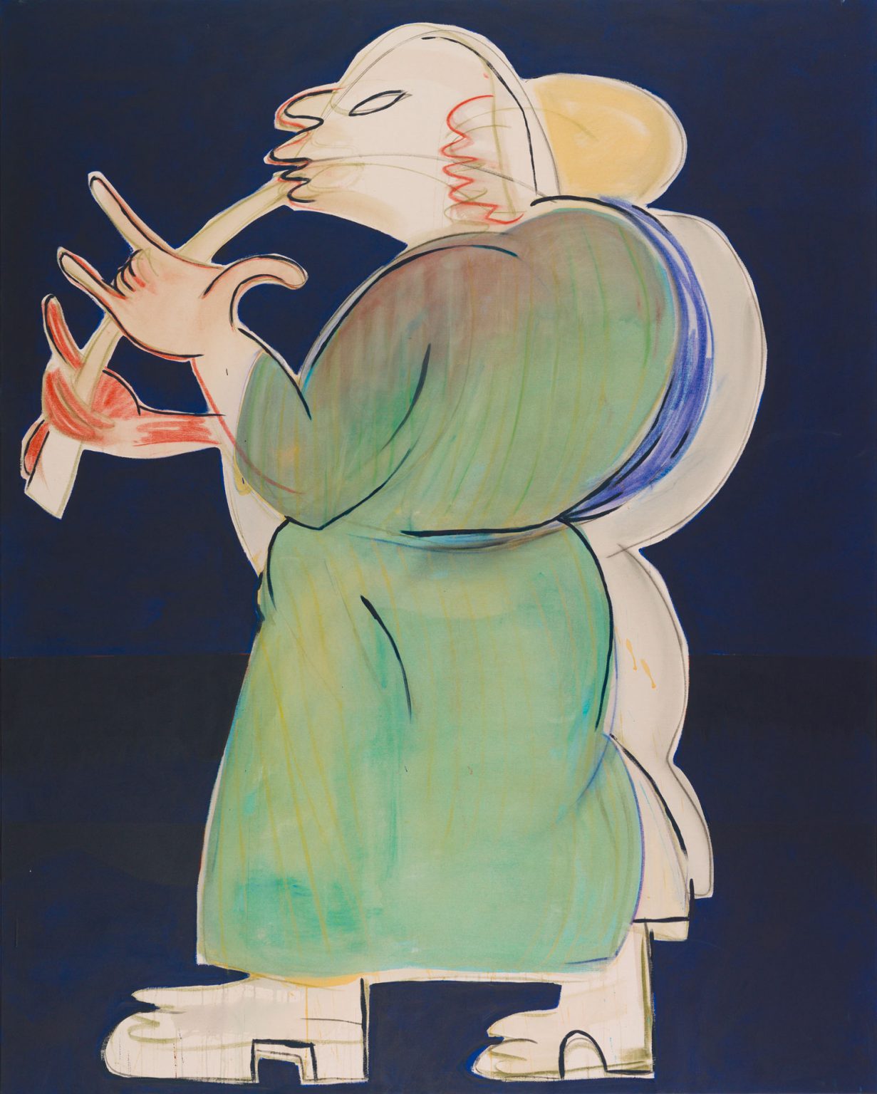 Le Fifre, 2020 Acrylic on canvas 78 7/10 × 63 in | 200 × 160 cm