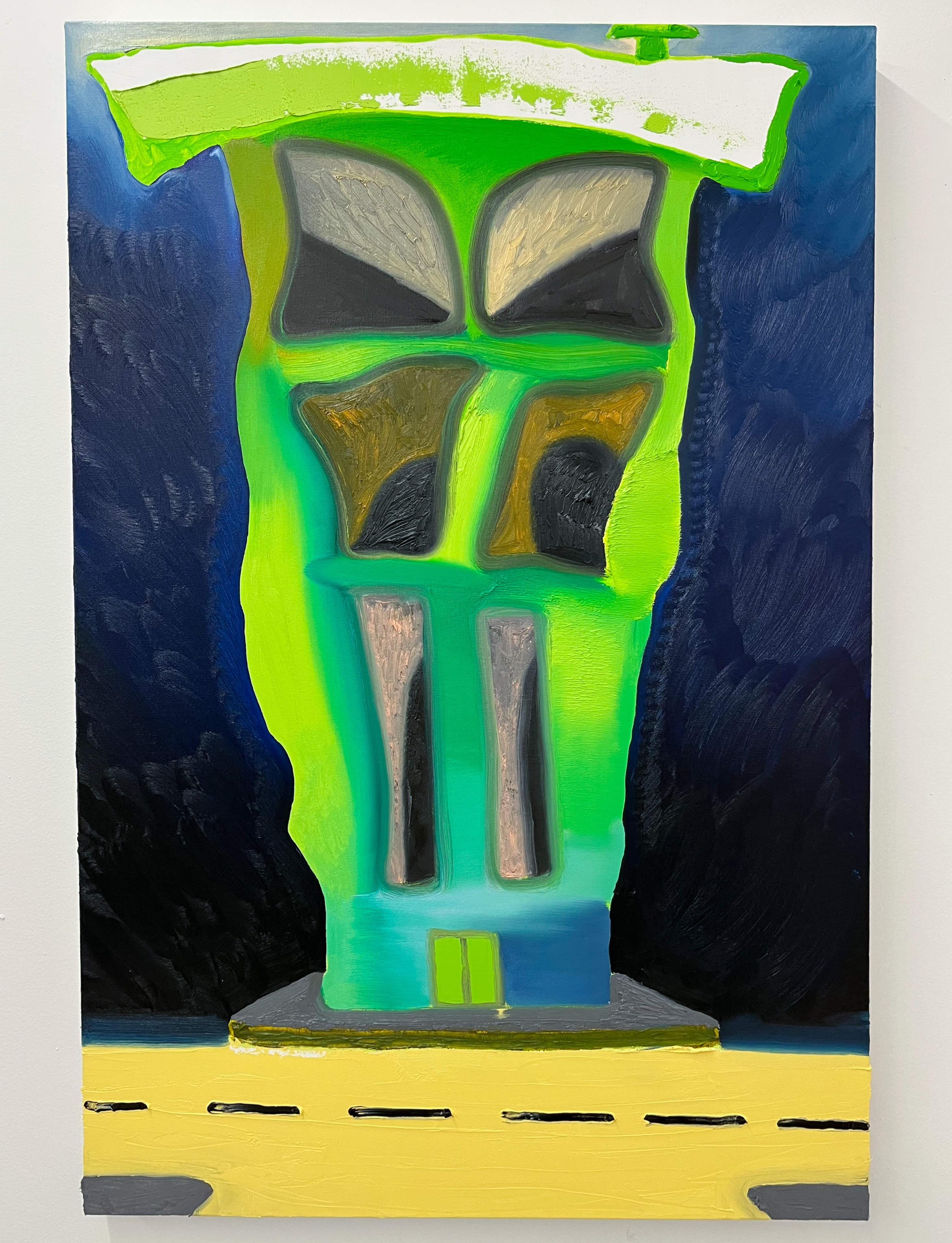 Building, oil on canvas, 2023.