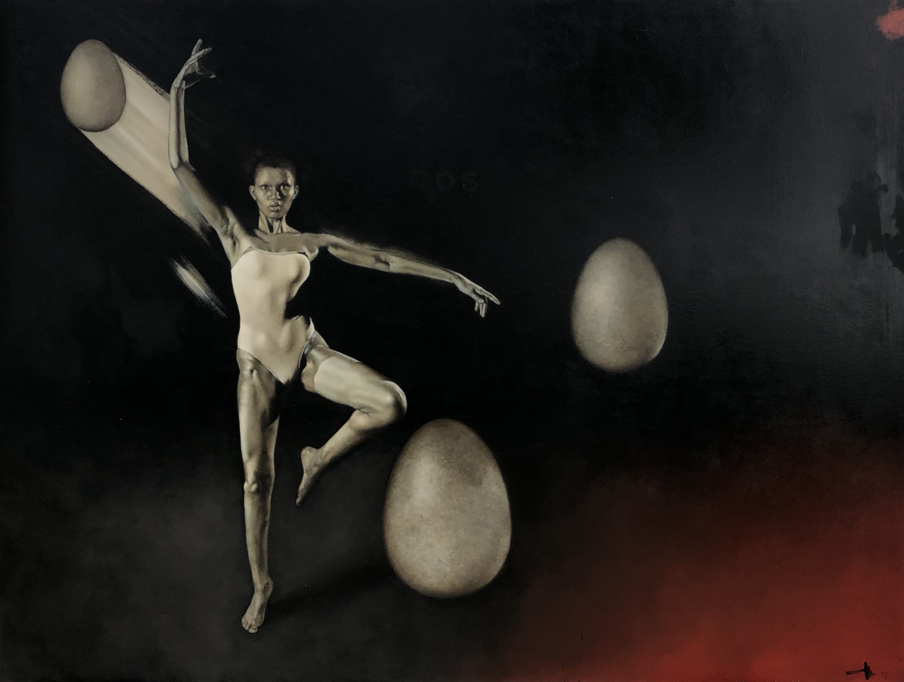 FERTILITY DANCE; FATHERHOOD ALLSTARS, OIL ON CANVAS
