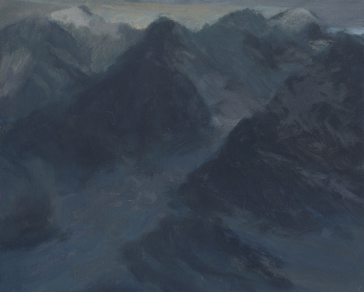 Massif, reliefhuile sur toile33 x 41 cm, 2023