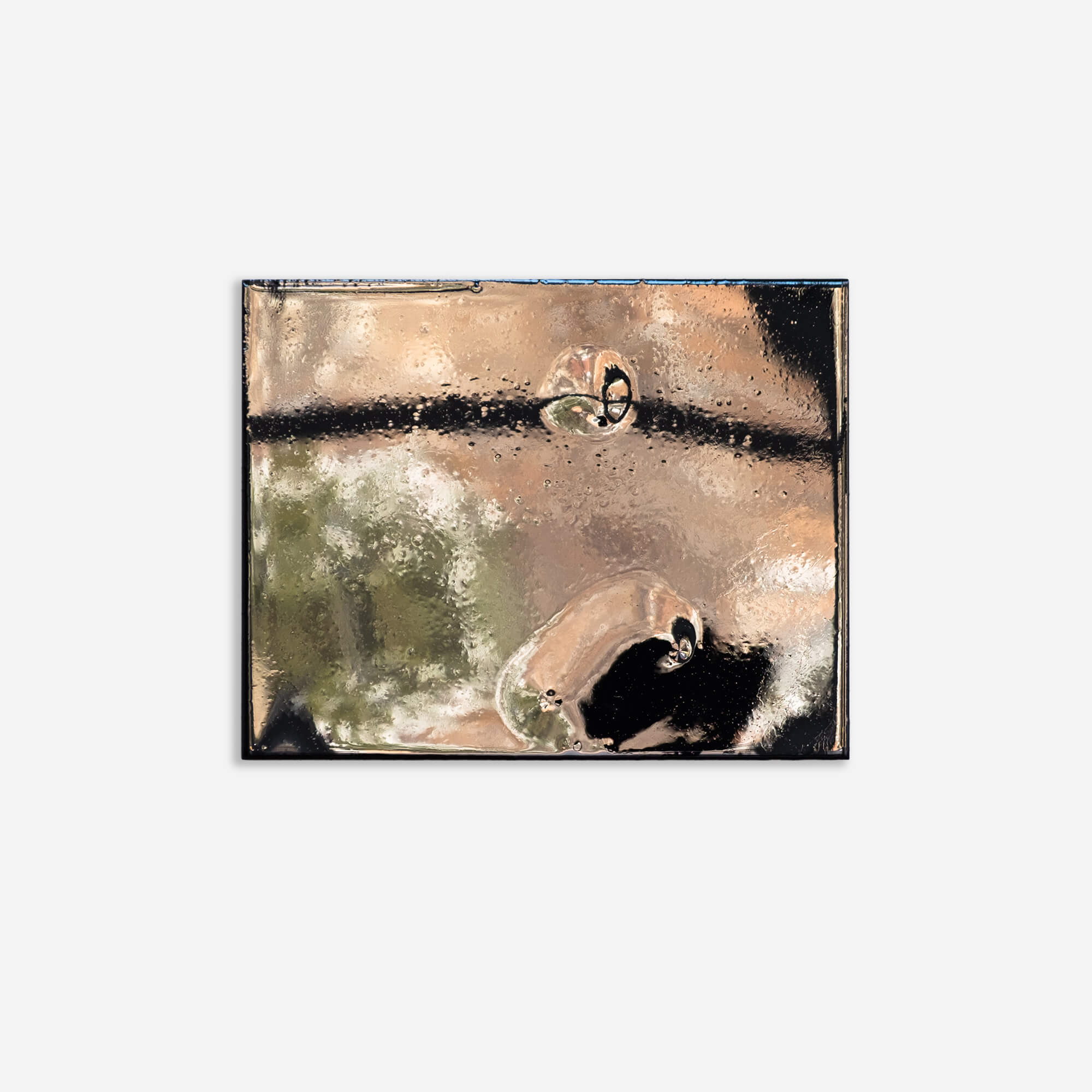 Absence II, 2020, Resin on wood panel, 11 x 14 in