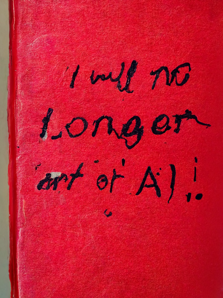 I Will No Longer Art or AI!