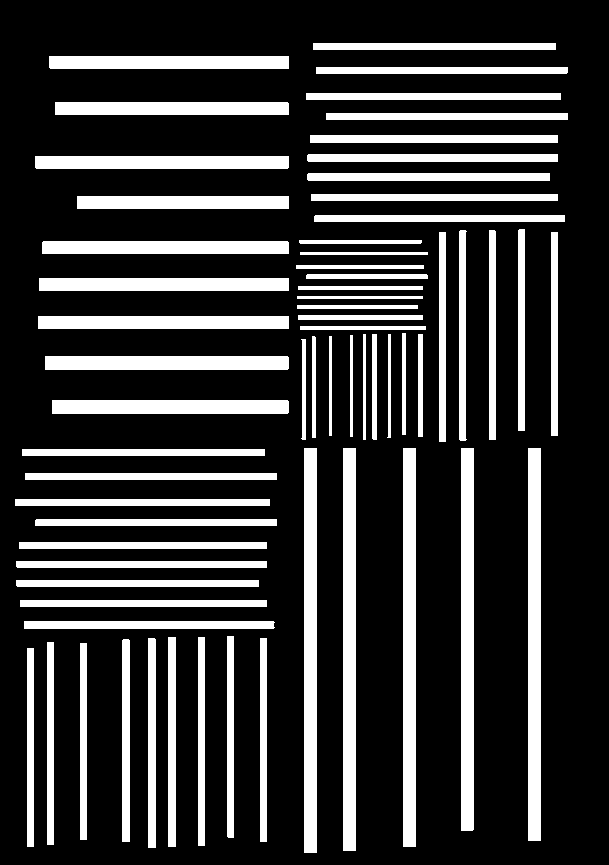 "Bar Codes / 25" Giclée fine art prints on Hahnemühle Watercolour paper / Variable dimensions / Edition of 6