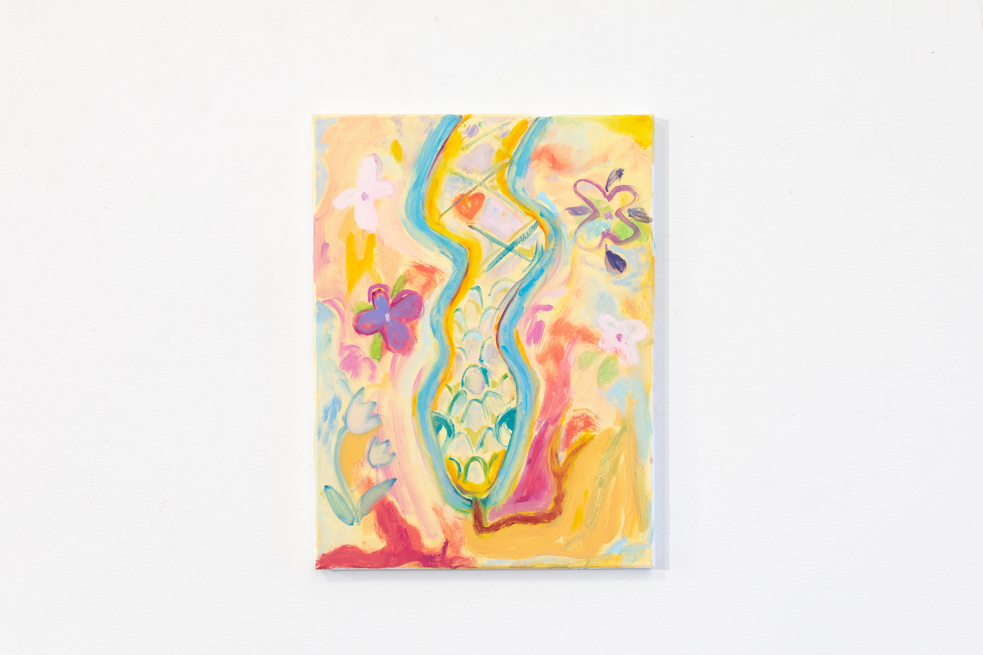 (You're a...) Warm-Hearted Snake, 2021. Oil on canvas, 12 x 16 in.