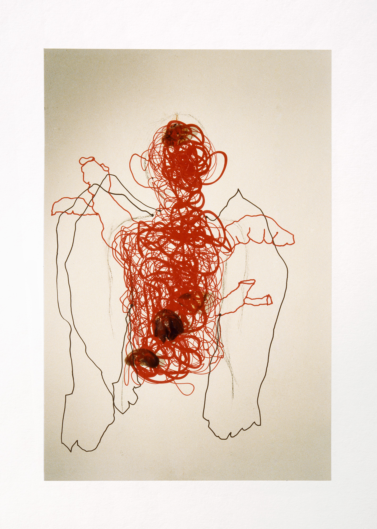 …daß dieser Mensch…, 2003 Felt tip pen on photo 23,4 x 15,4 cm