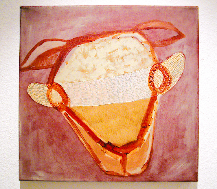 Ghost, 2006, 40x40cm, Earthpigment painting