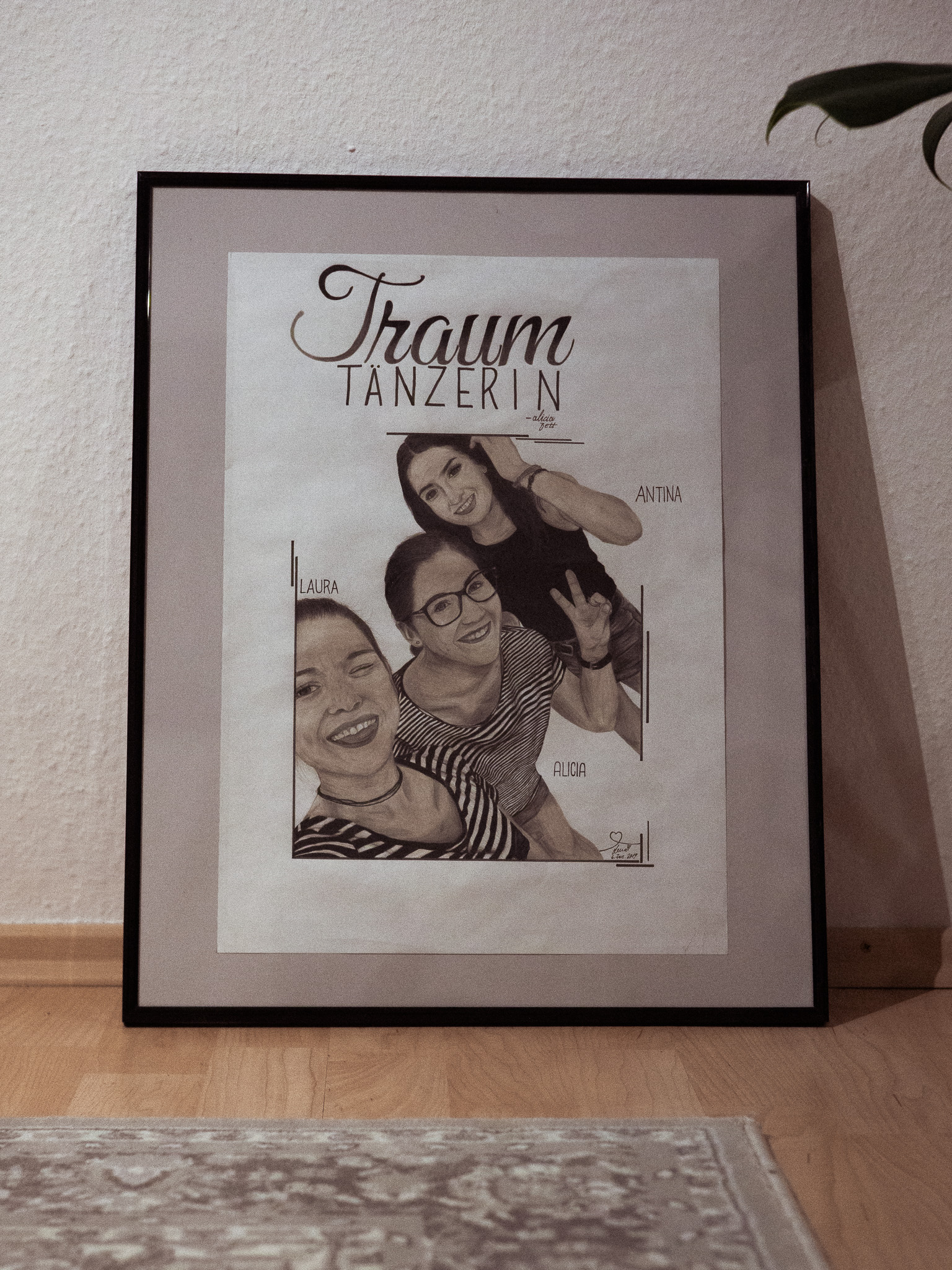 Cast and author of "Traumtänzerin" (Format: A3)