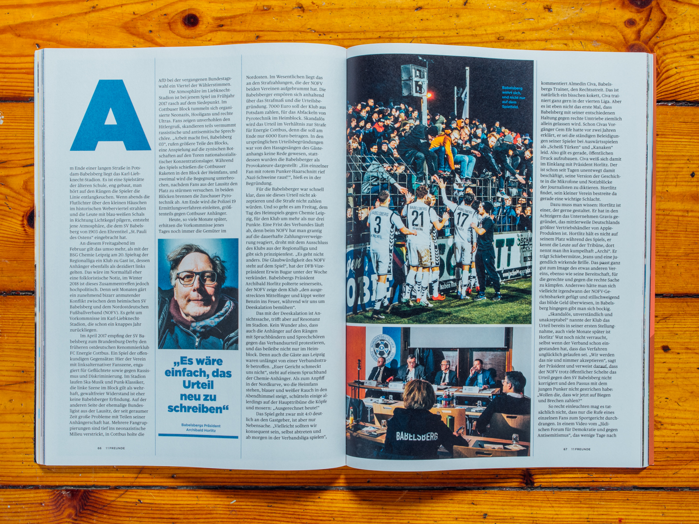 11Freunde #196 / SV Babelsberg Reportage / Februar 2018