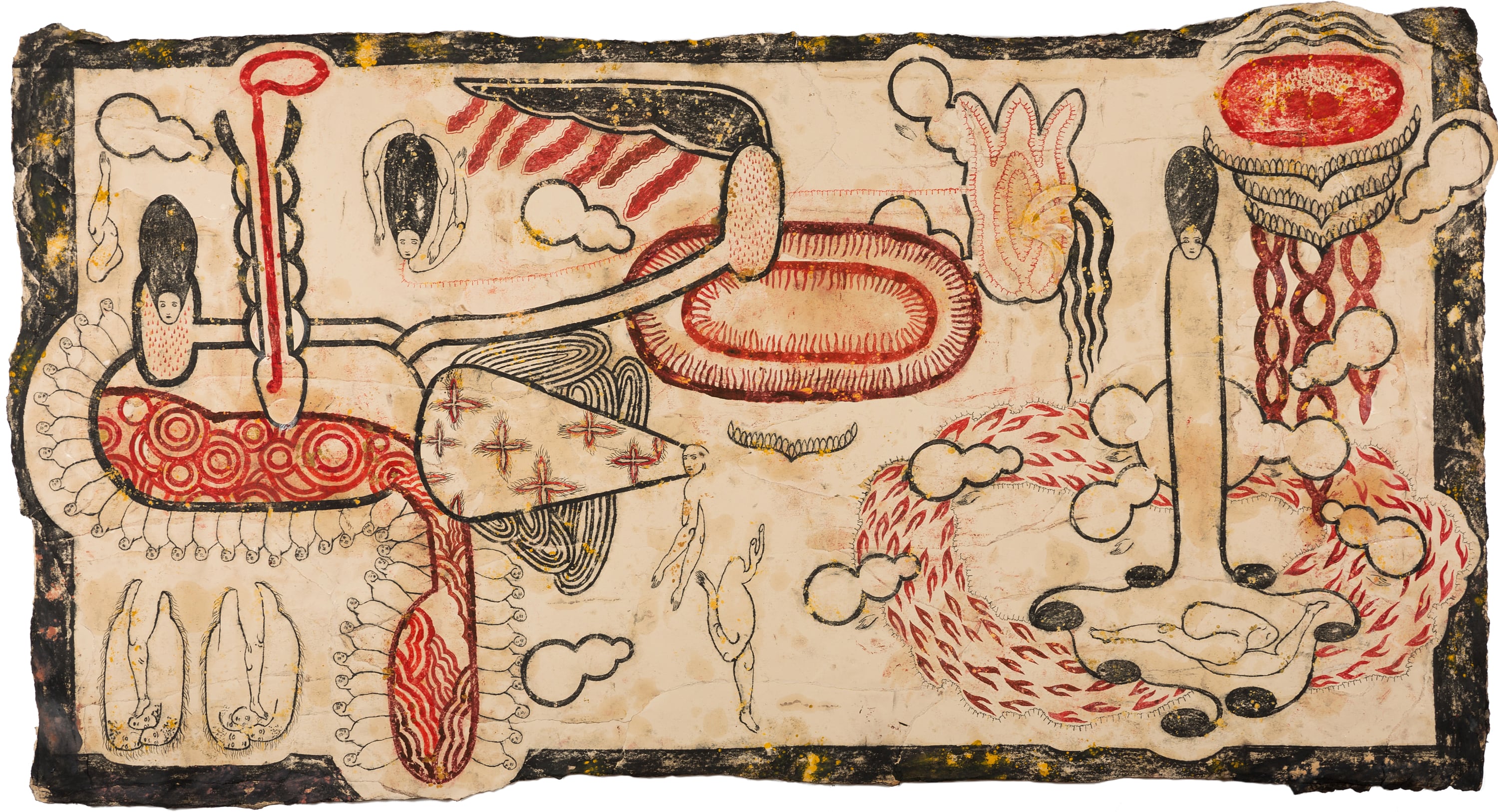 Golfo dei  utti, 80x160 cm, technique mixte sur papier, 2016