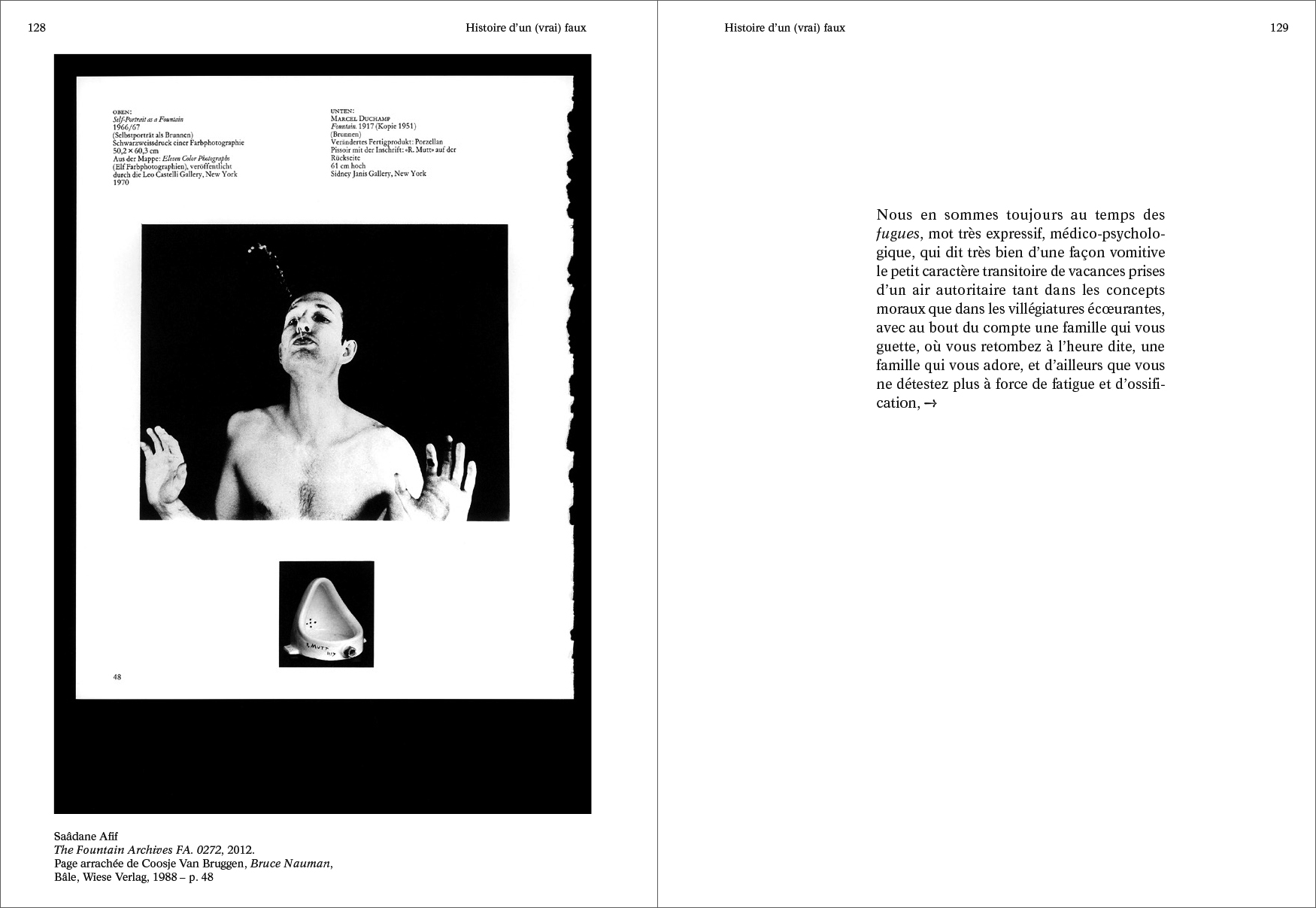 HISTOIRE D’UN (VRAI) FAUX, pp. 128-129