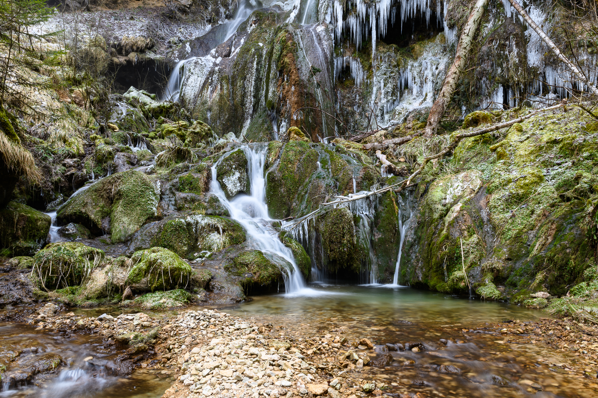 La cascade de Vermondans. Plaimbois Vennes.