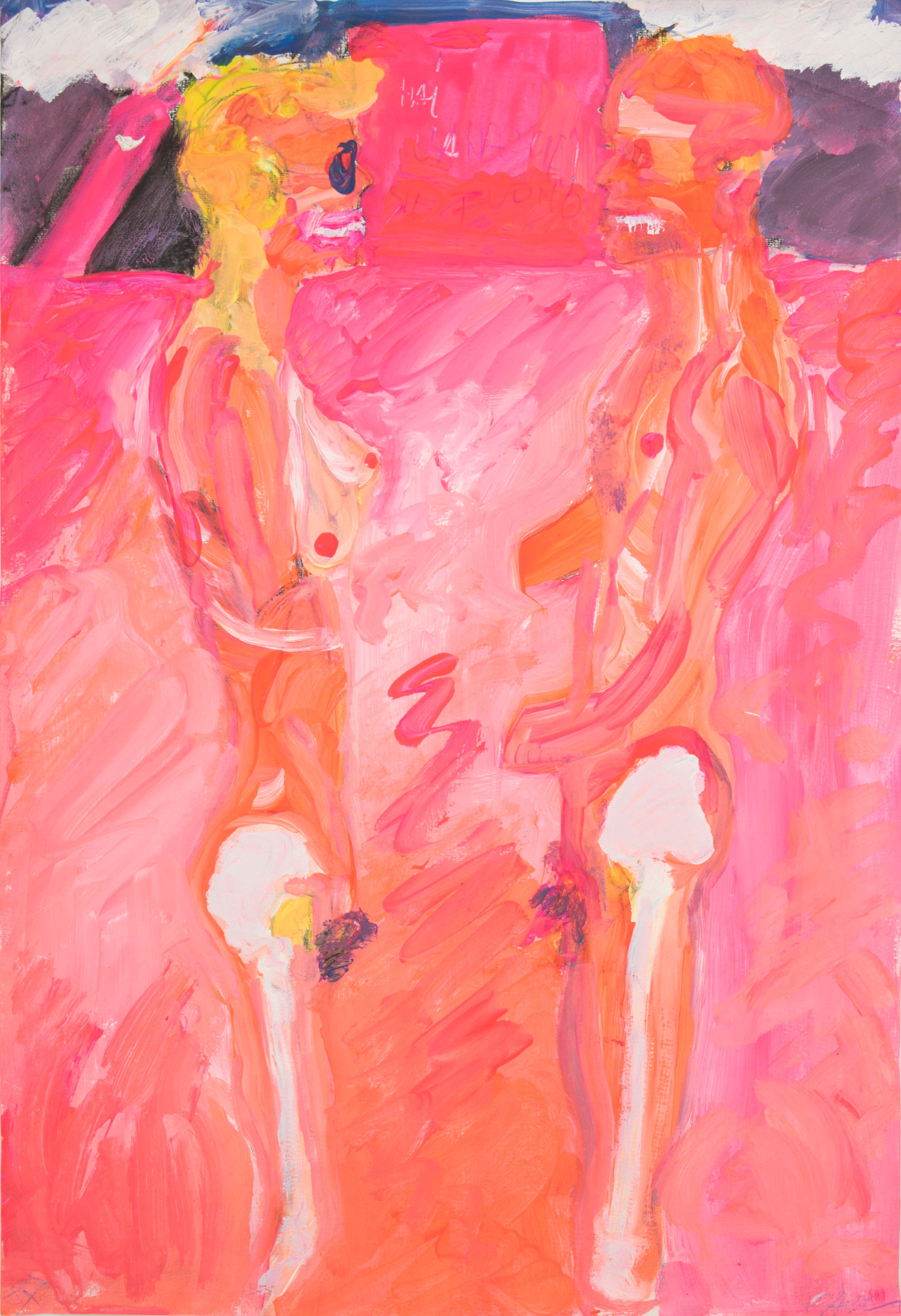 Fabio Mauri, Senza titolo [Scorticati], 1987, tecnica mista su carta, cm 48x33