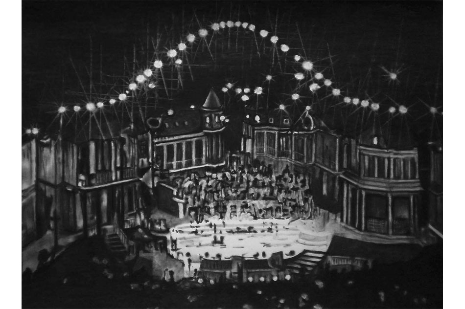 Cristián SilvaSuite Quinta Vergara, 200917 pieces of charcoal on paper90 x 70 cm (each) (detail)