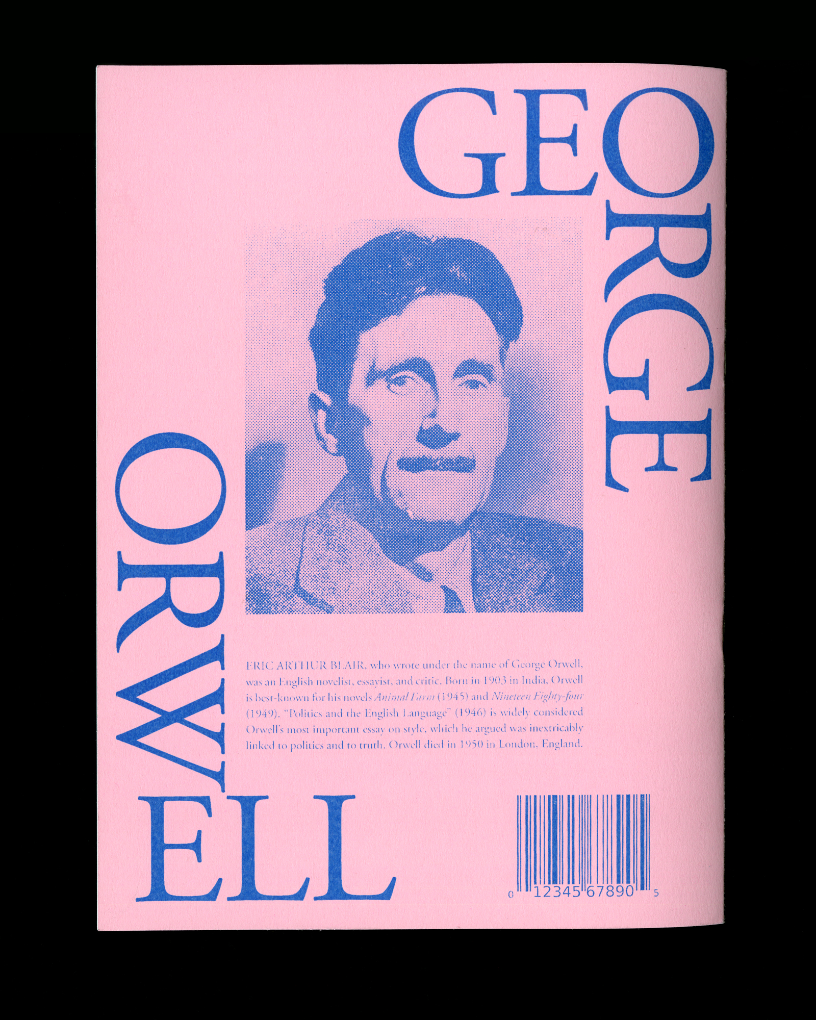 book politics and the english language christina huang saddlestitched booklet of george orwells essay politics and the english language