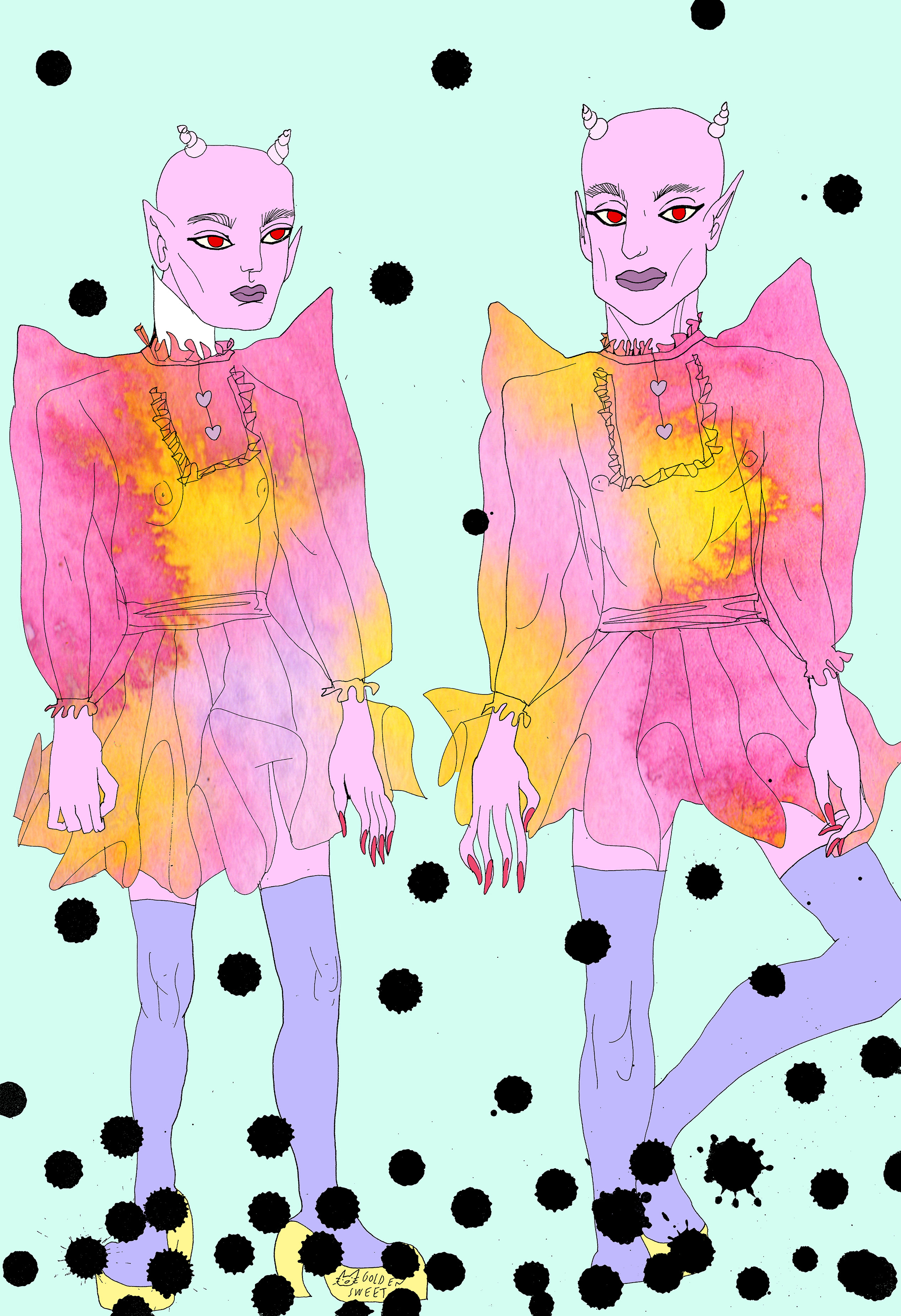 B͓̽a͓̽b͓̽y͓̽ ͓̽D͓̽e͓̽v͓̽i͓̽l͓̽s͓̽ ͓̽(͓̽K͓̽a͓̽w͓̽a͓̽i͓̽i͓̽ ͓̽D͓̽e͓̽m͓̽o͓̽n͓̽s͓̽)͓̽ ͓̽d͓̽r͓̽a͓̽w͓̽i͓̽n͓̽g͓̽