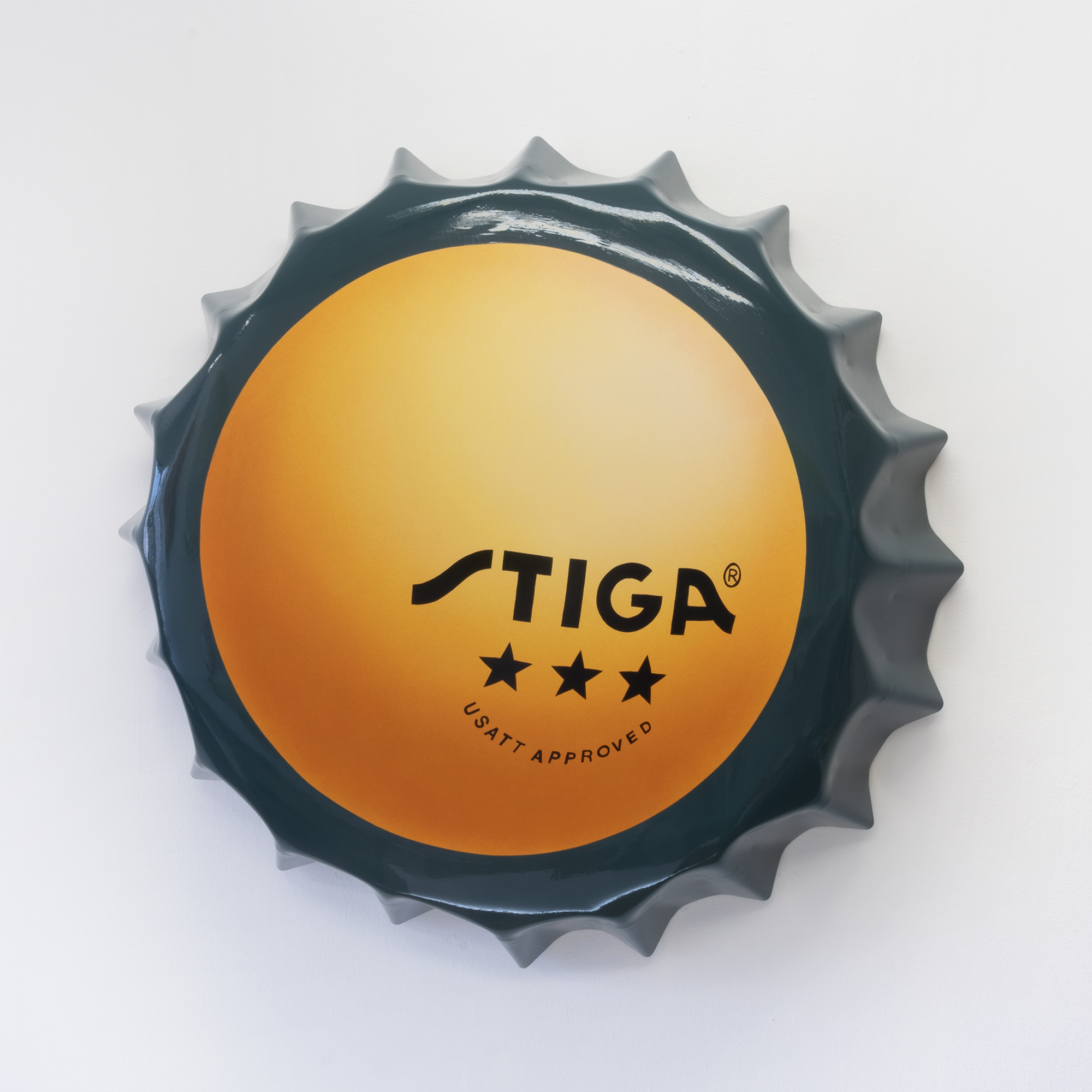 Sun, 2019Enamel on shaped steel33”&nbsp;︎ 33”&nbsp;︎ 6”